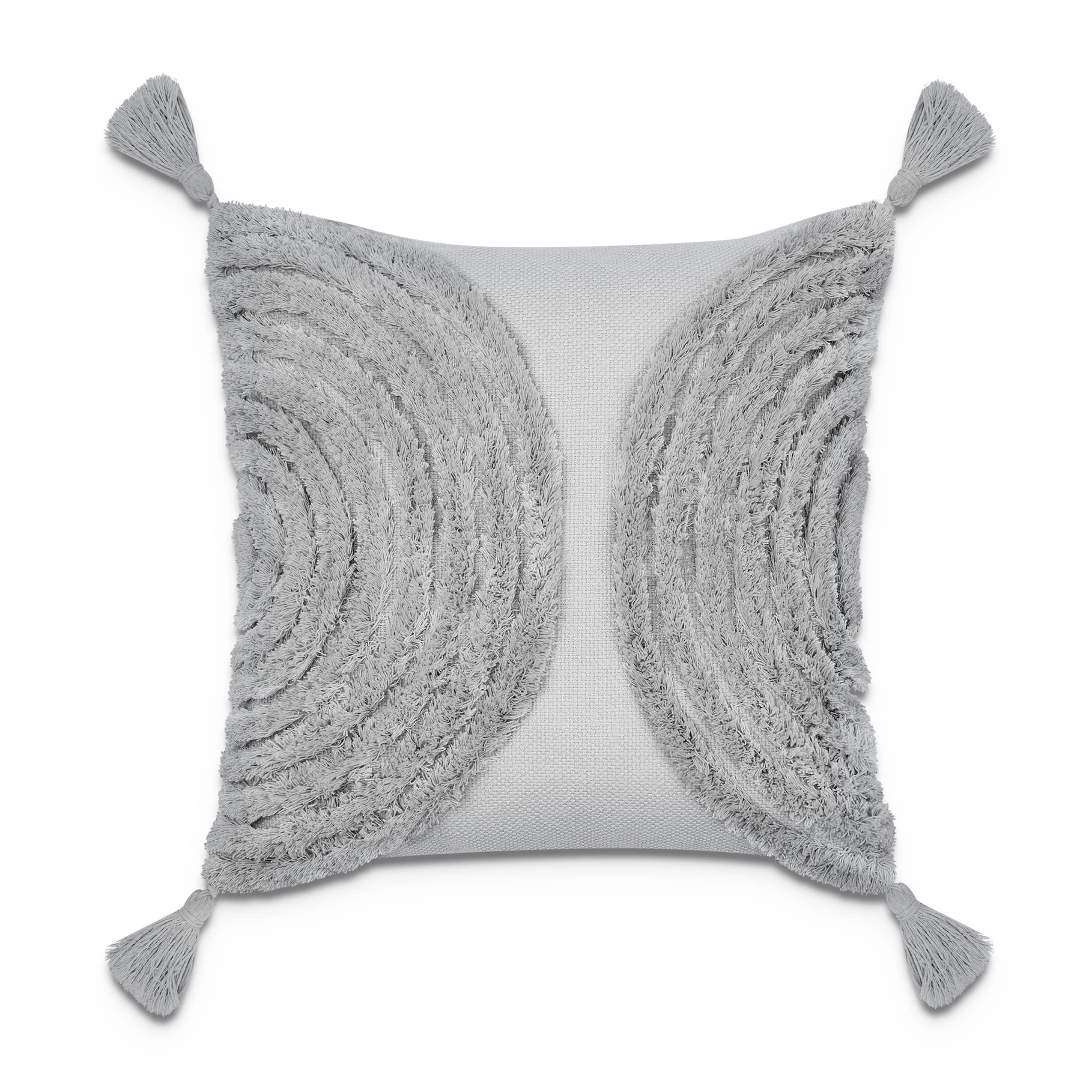 paco-home-boho-kissenbezug-mit-quastenfransen-single-grau image 1