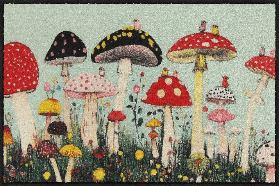 salonloewe-fantasy-mushrooms-eingangsmatte-50-x-75-cm-pilzwiese-polyamid-rutschf image 1