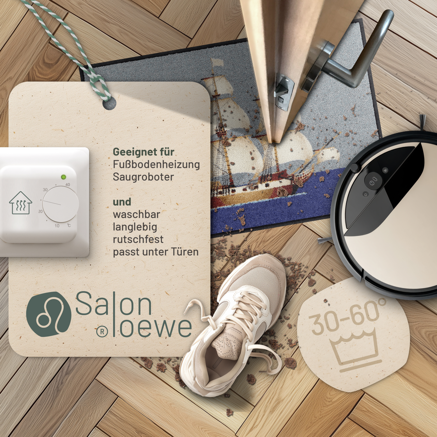 salonloewe-oceandream-eingangsmatte-50-x-75-cm-segelschiff-motiv-polyamid-rutsch image 3