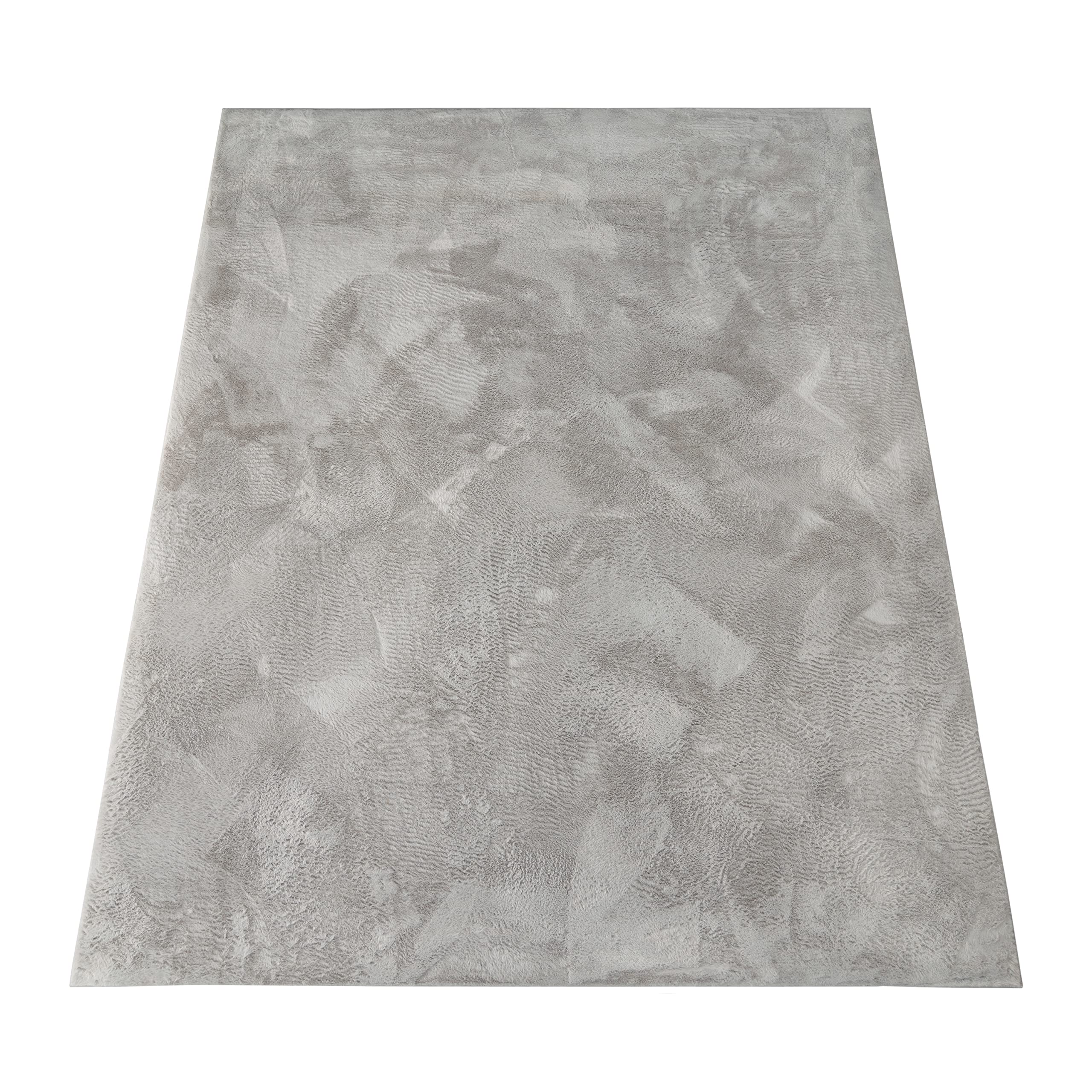 paco-home-teddy-shaggy-hochflor-teppich-einfarbig-grau-60x90-cm image 5