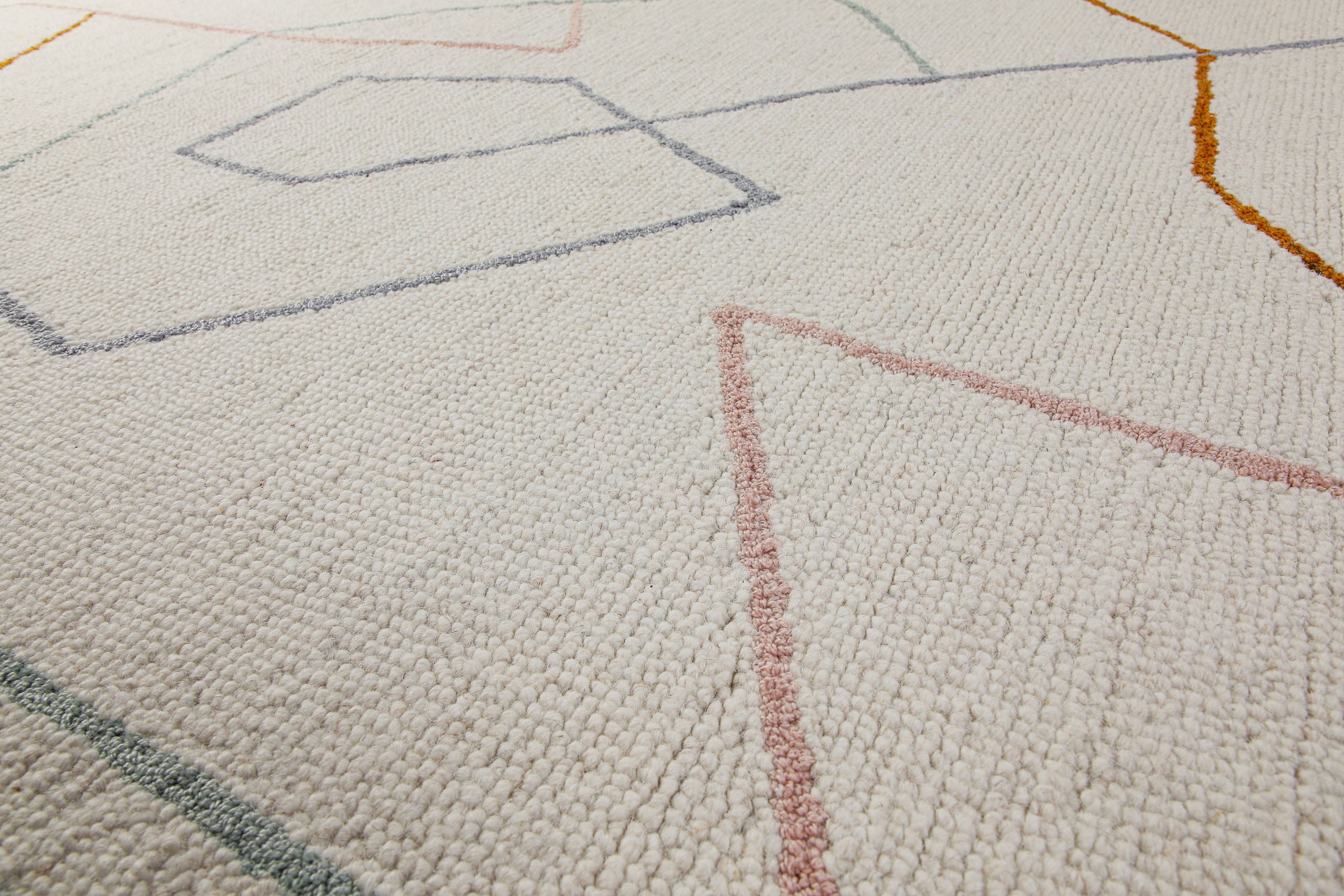 weconhome-nox-kurzflorteppich-creme-wei-schurwolle-rund image 8
