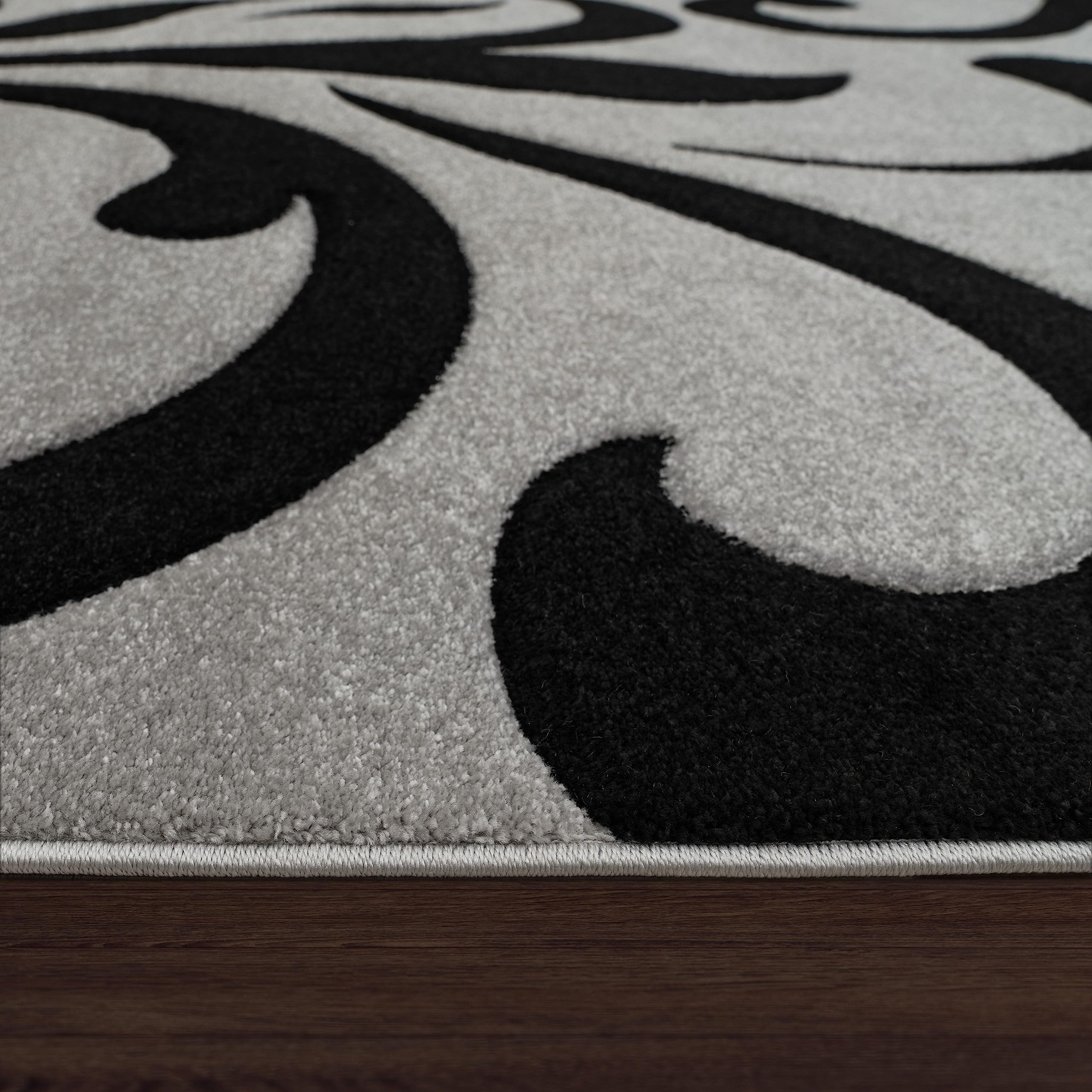 paco-home-designer-teppich-konturenschnitt-60x110-cm-grau-schwarz image 2