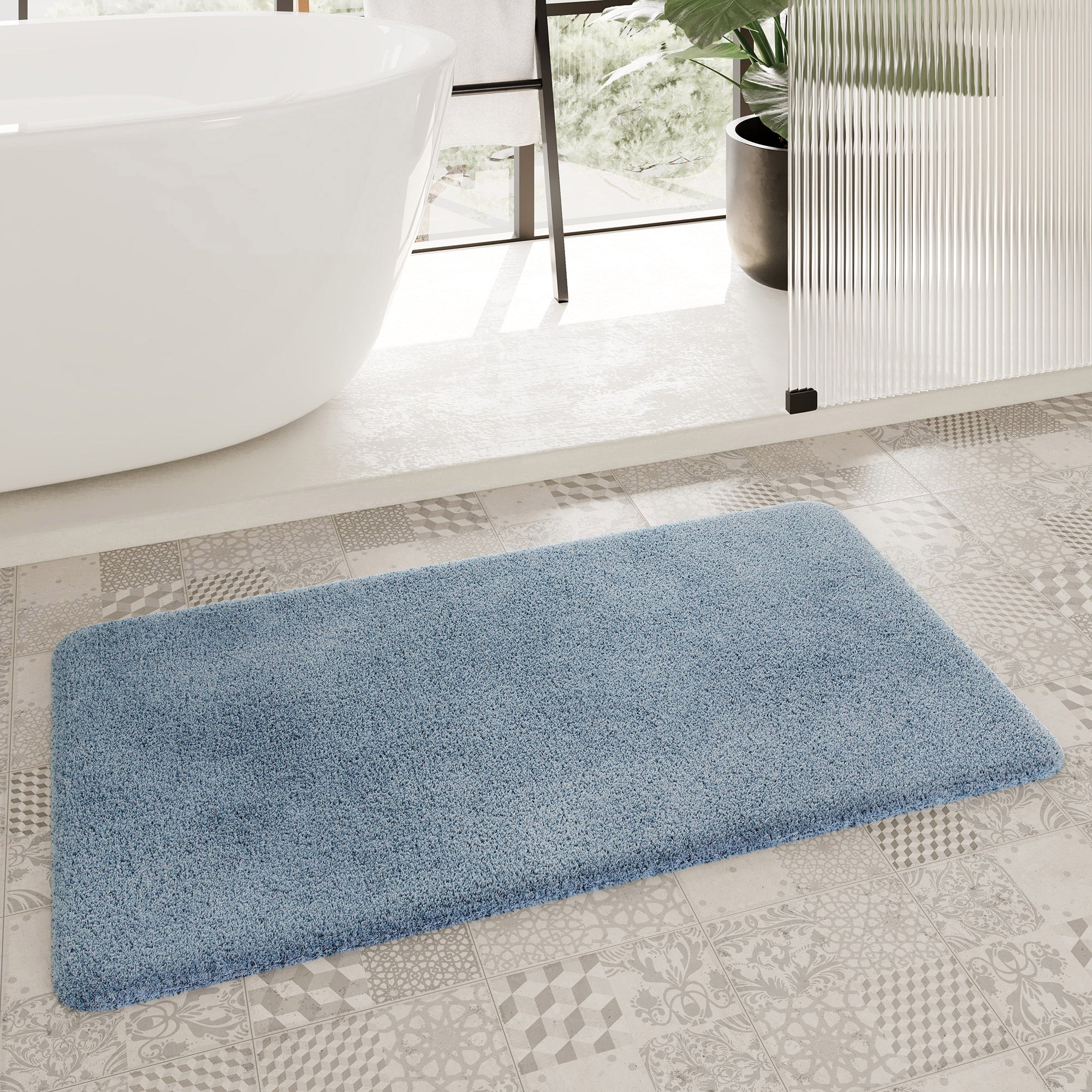 homie-living-badteppich-porto-azzurro-rauch-blau-getufteter-hochflor-19-50 image 1