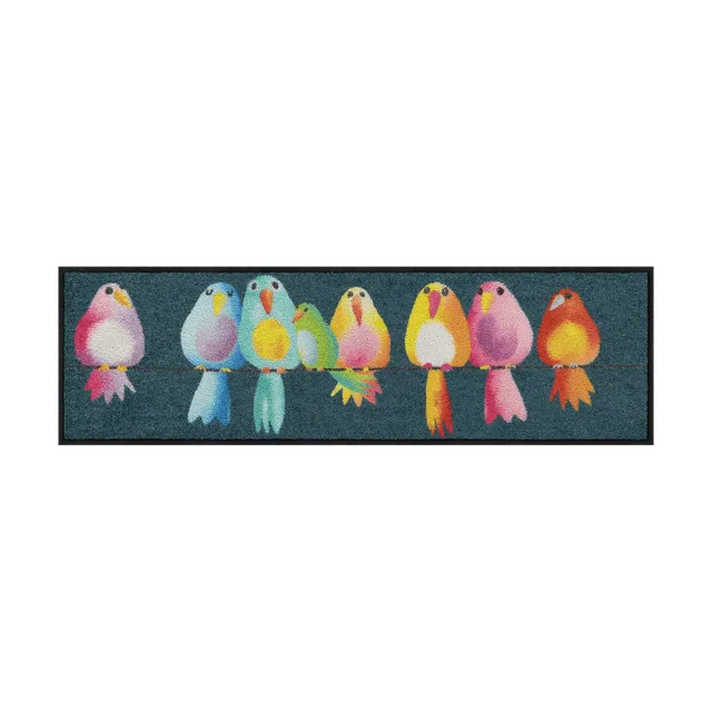 salonloewe-fussmatte-rainbow-birds-eingangsmatte-30-x-100-cm-bunte-vogel-fu-matt image 1
