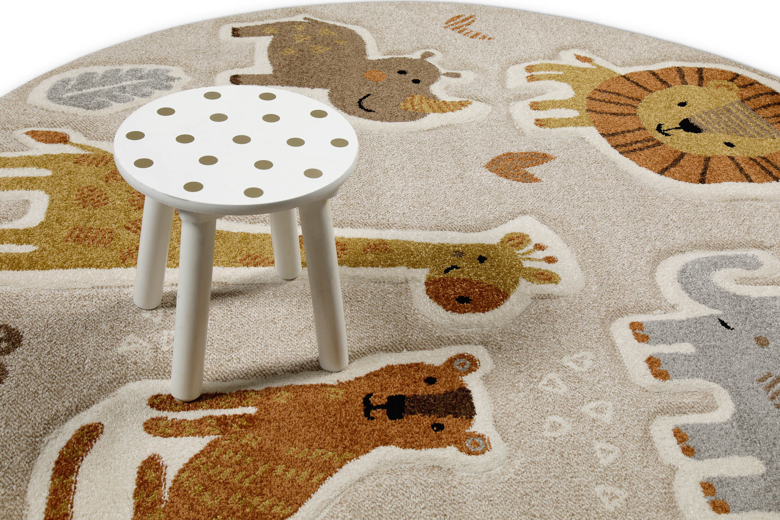 smart-kids-nala-friends-kinderteppich-rund-sand-beige-dschungel image 7