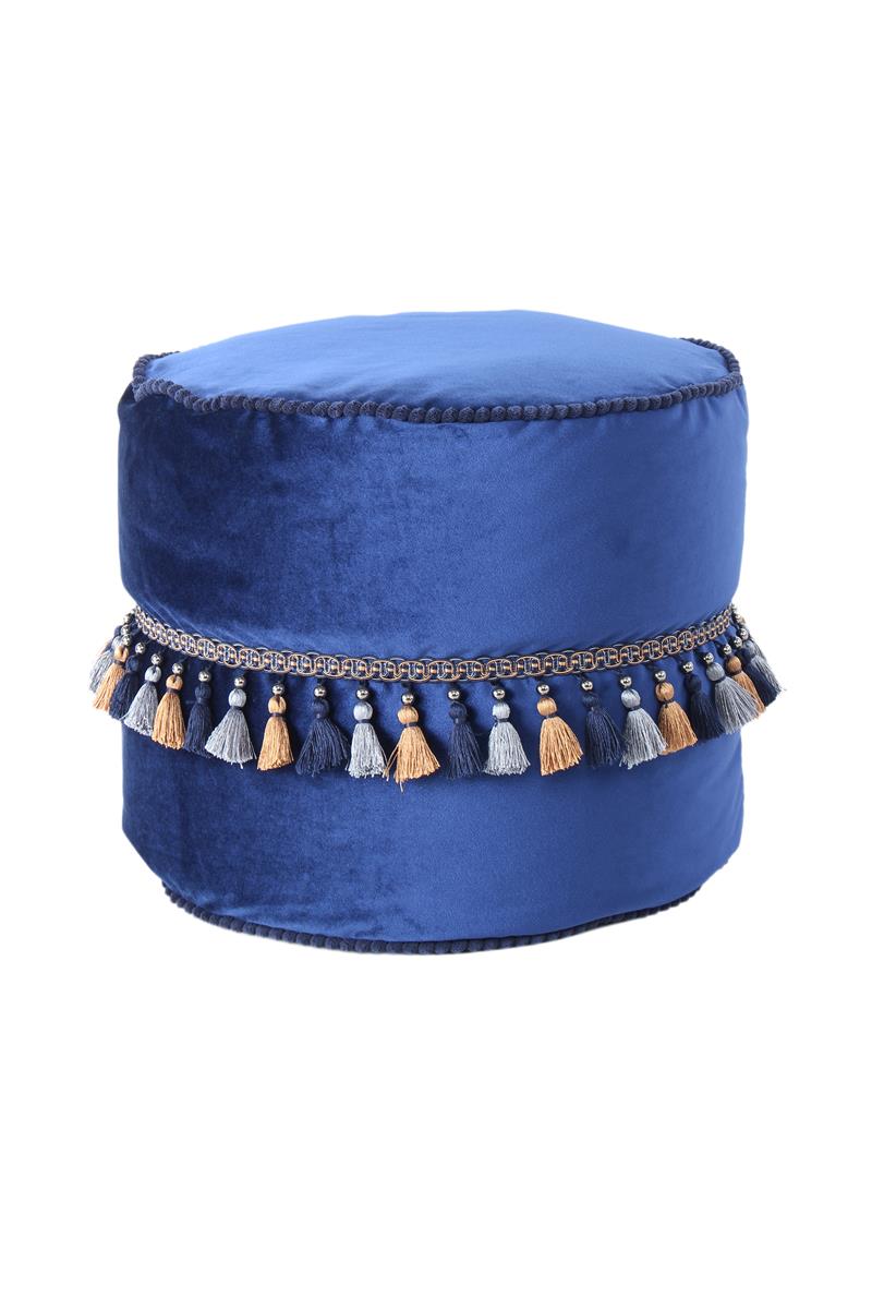 kayoom-pouf-taj-mahal-225-orientalischer-sitzhocker-samt-optik-makramee image 5