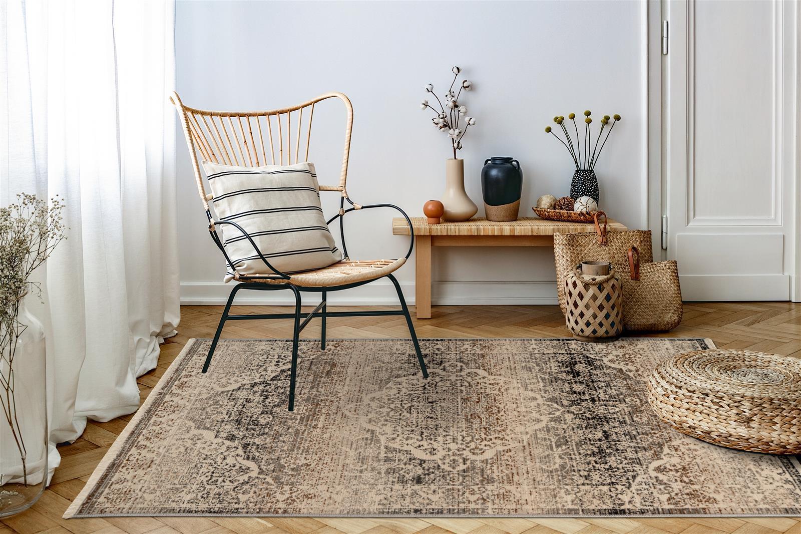 kayoom-charin-725-orientalischer-vintage-teppich-im-used-look-100-polypropylen-3 image 2