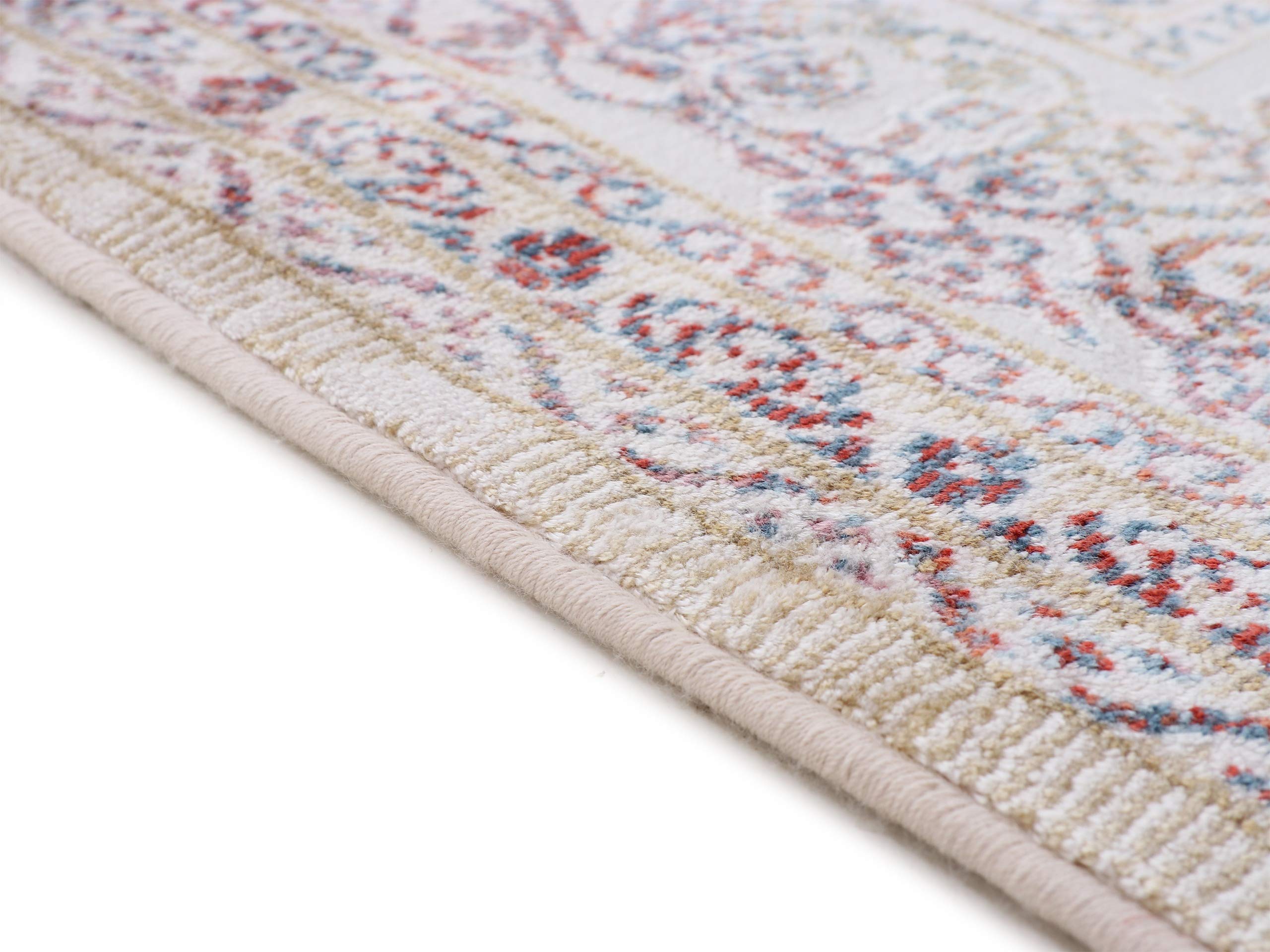 carpetfine-vintage-teppich-saturn-beige-120x170-cm-moderne-wohn-und-schlafzimmer image 4