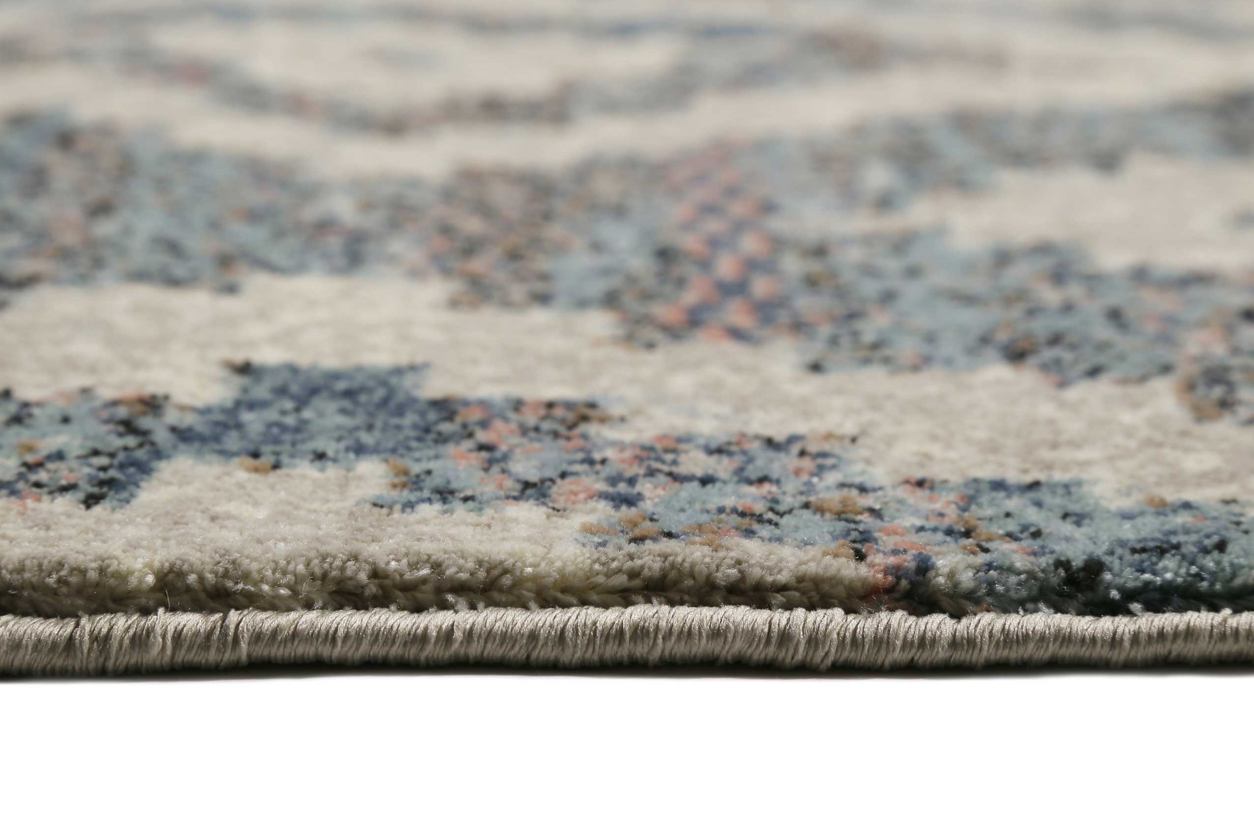 weconhome-passion-2-0-kurzflor-teppich-grau-blau-beige-mit-rhombenmuster image 4