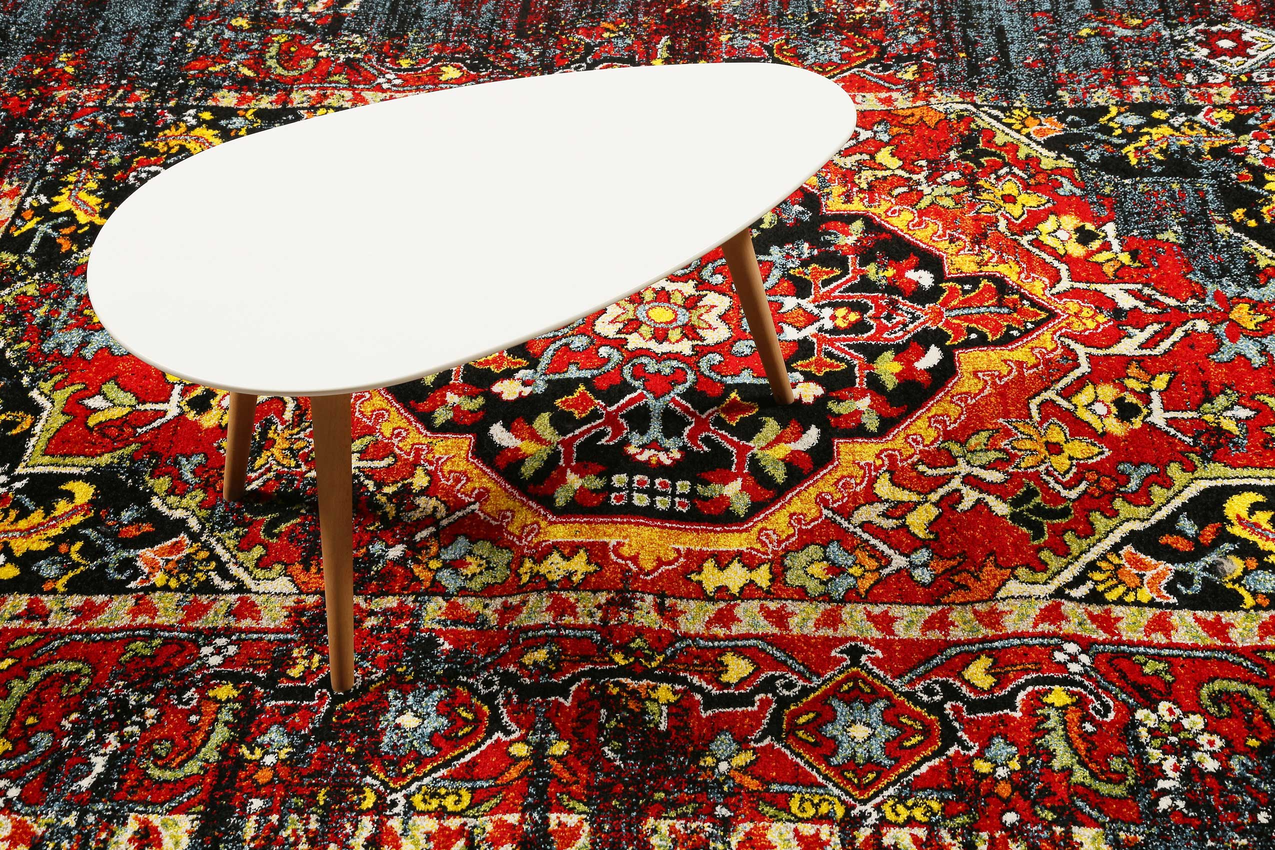 weconhome-teppich-heritage-blau-rot-kurzflor-berber-optik image 6
