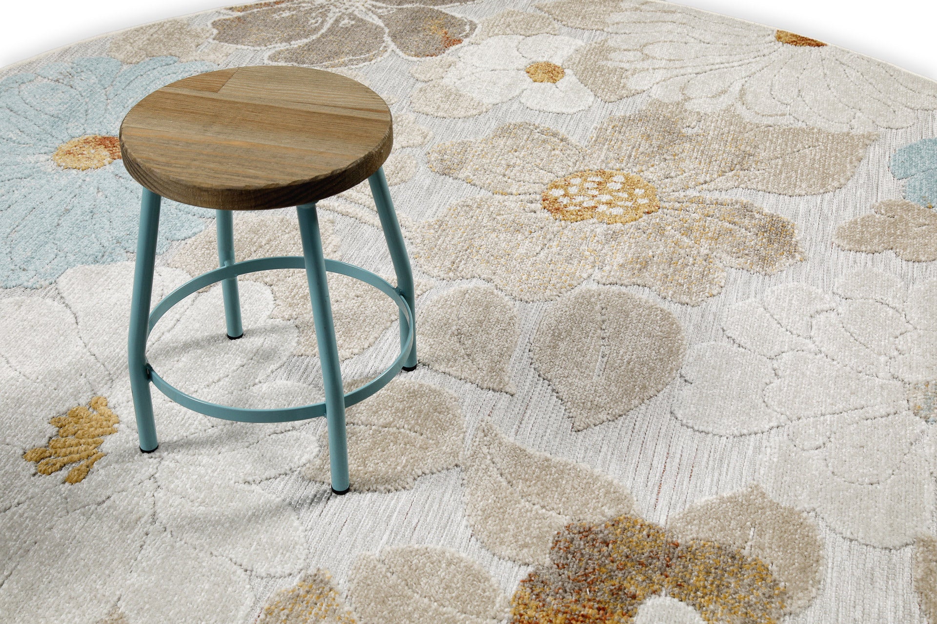 weconhome-beachflower-in-outdoorteppich-rund-beige image 6