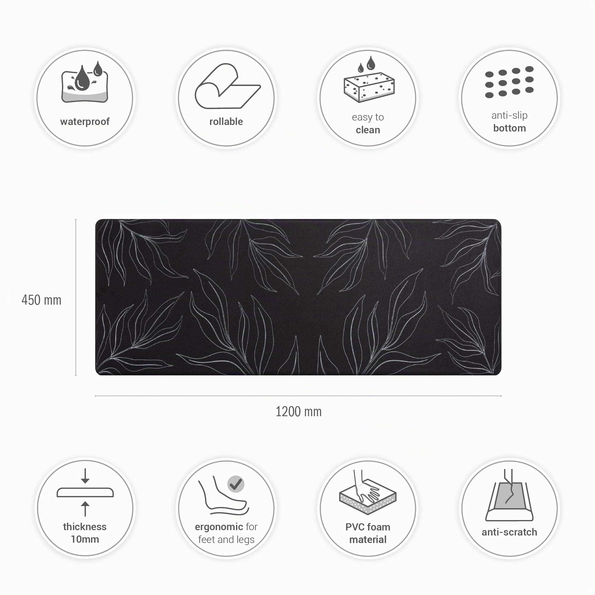 paco-home-k-chenmatte-pvc-rutschfest-schwarz-1-45x120-cm-k-chenl-ufer image 2