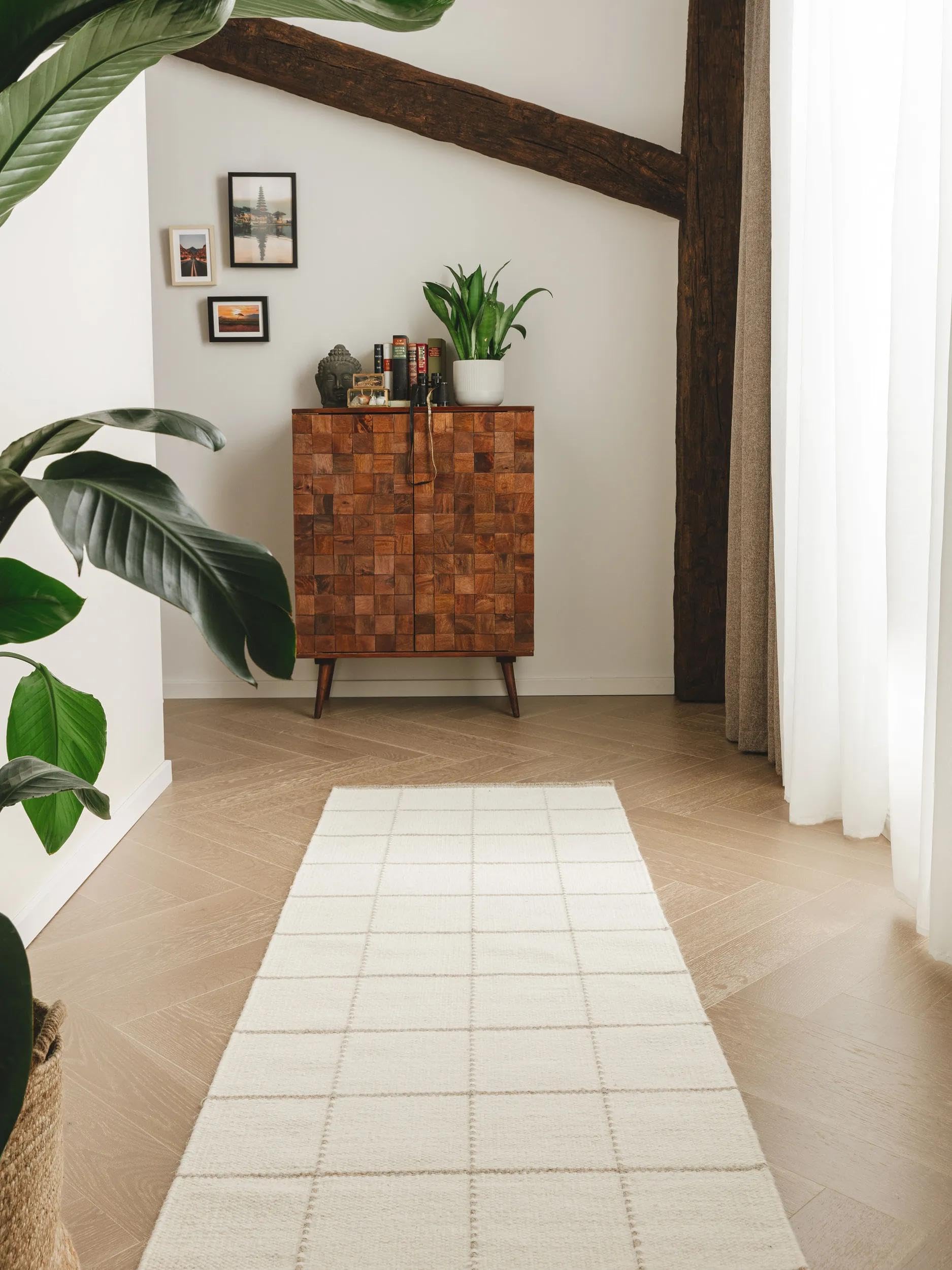 benuta-pure-wollteppich-gyda-creme-70x200-cm-wolle-baumwolle-l-ufer-geometrisch- image 2