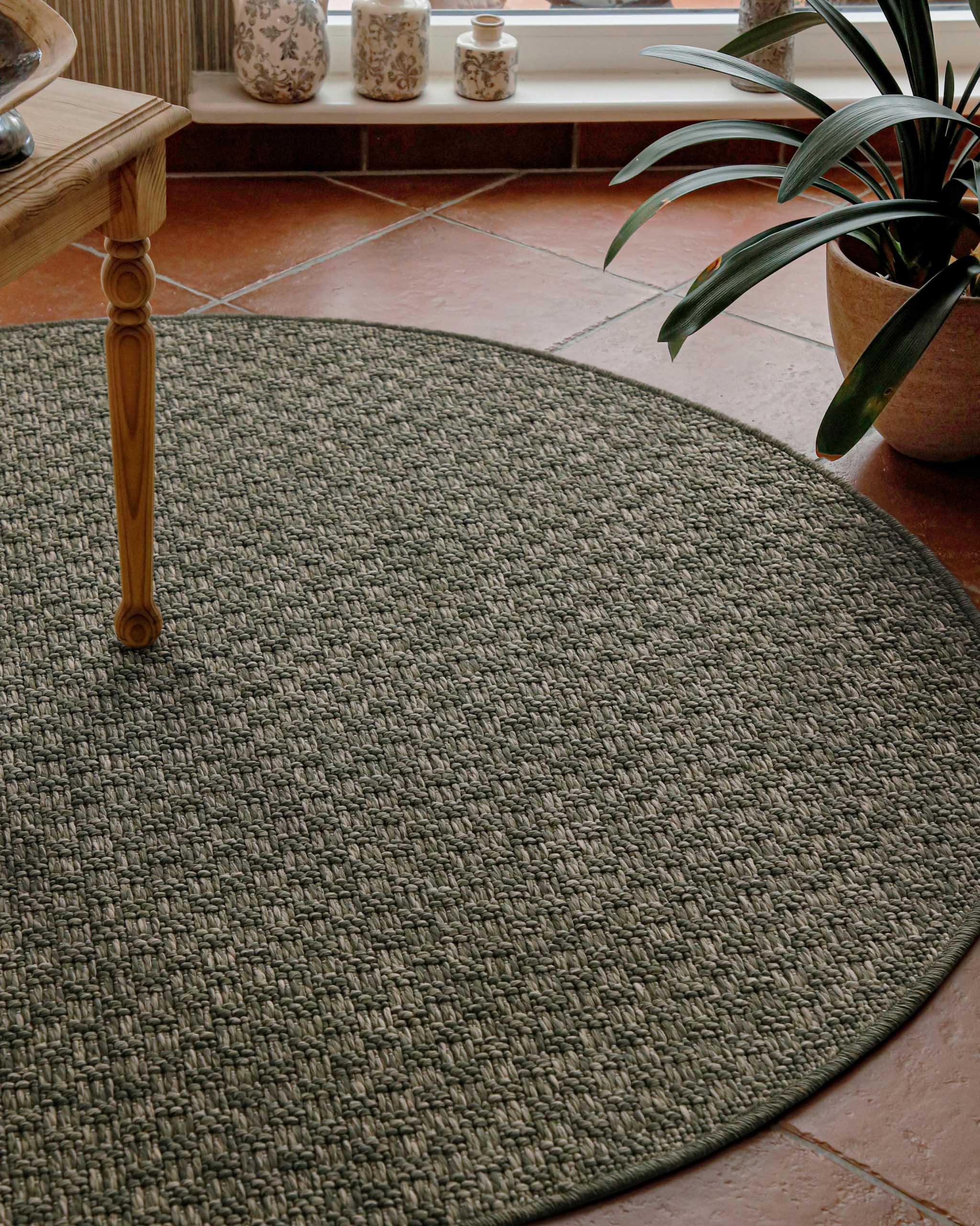 weconhome-miami-south-beach-in-outdoor-teppich-rund-grau-olive image 2