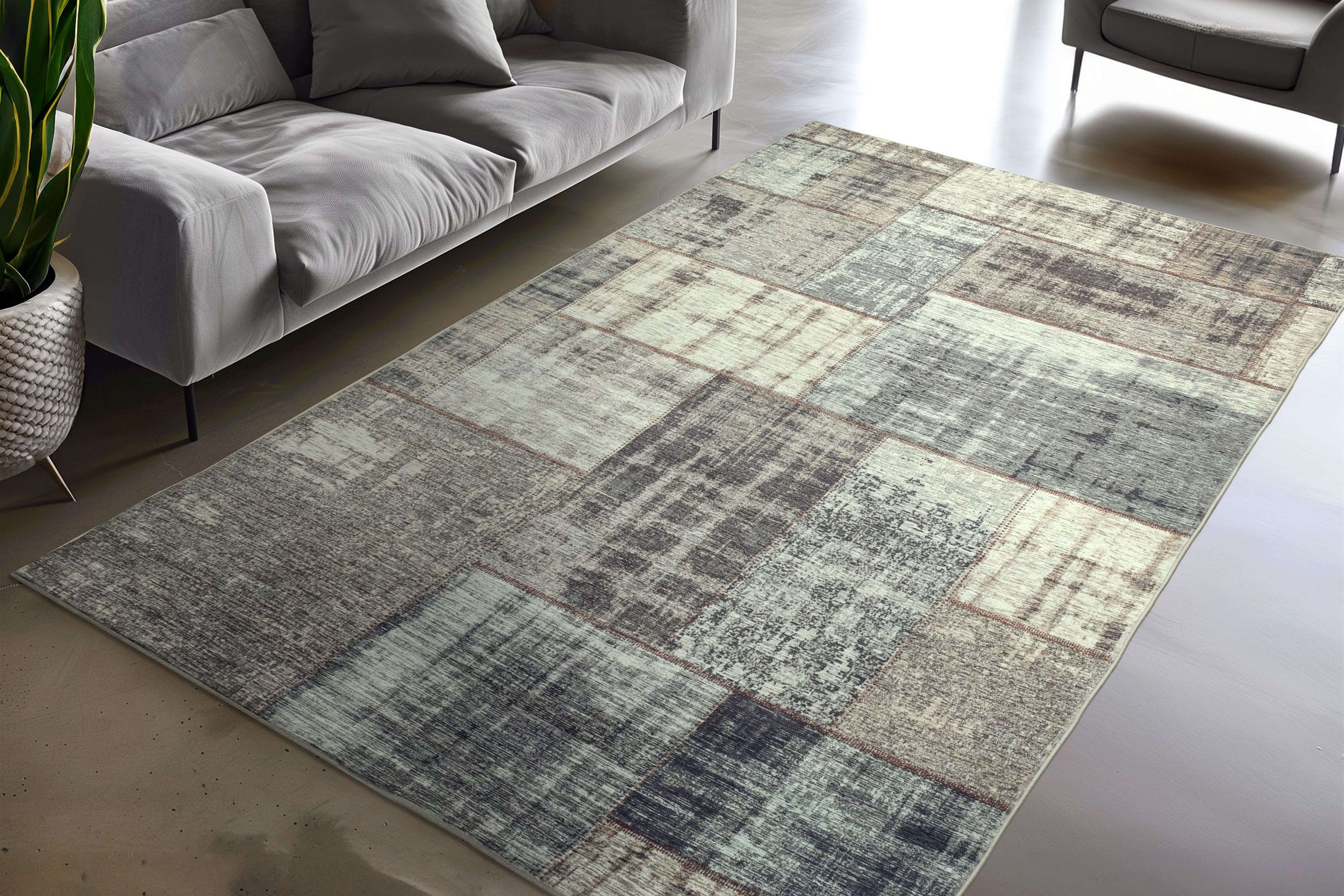 kayoom-visionary-131-taupe-moderner-kurzflorteppich-6-mm-flor-polyester-baumwoll image 5