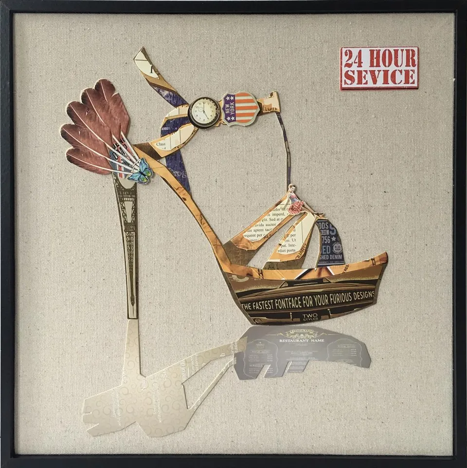 kayoom-papier-wandbild-style-ii-42-cm-x-42-cm-leinwand-auf-zedernholz-50-rabatt image 1