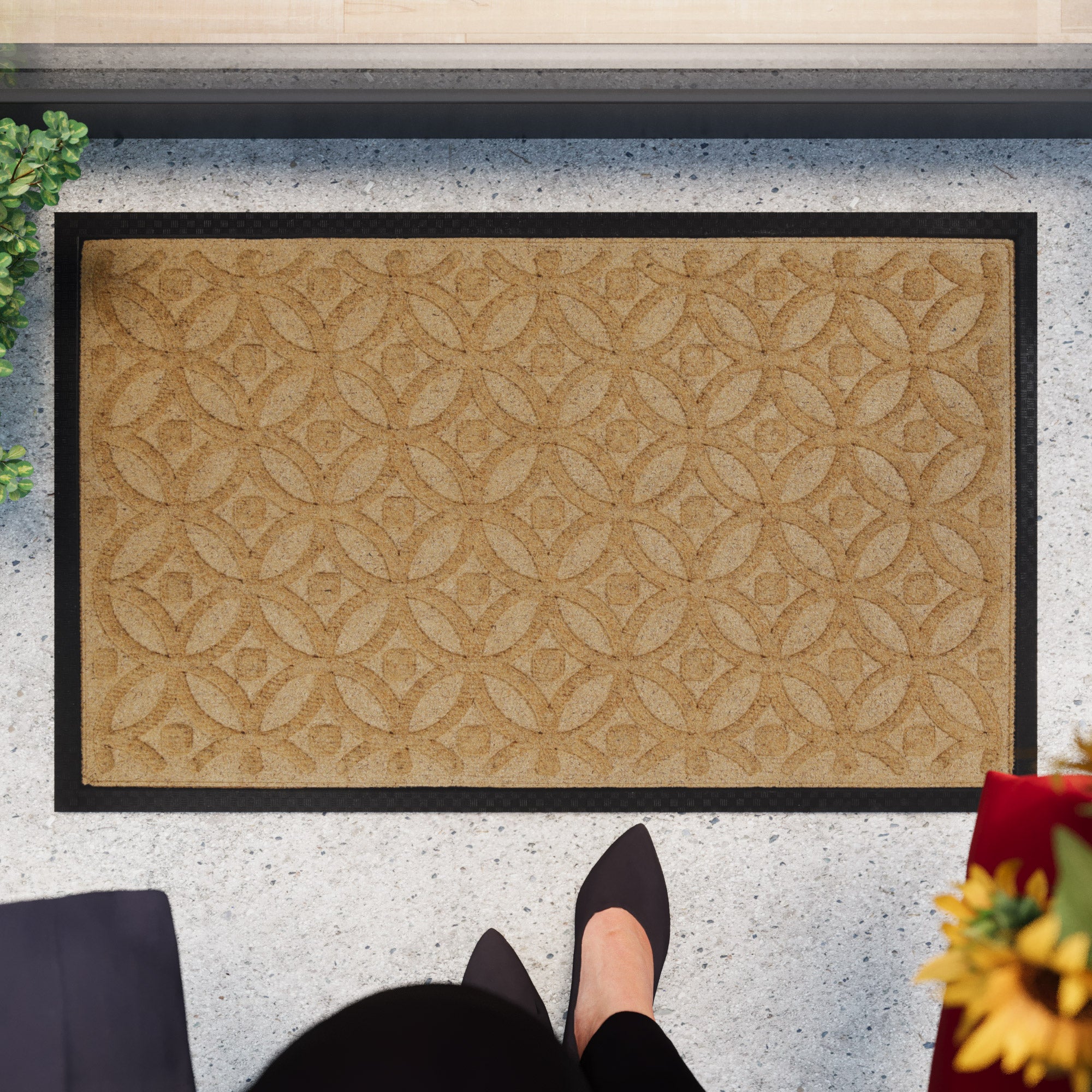 weconhome-midnight-mosaic-fu-matte-honig-beige-recycelt image 2