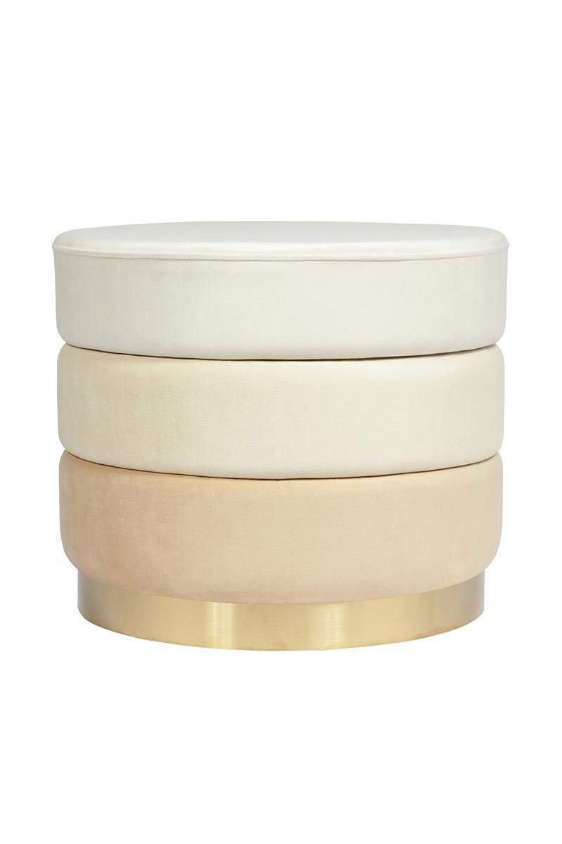 kayoom-hocker-matilda-325-runder-sitzhocker-mit-polyester-samtbezug-und-goldenem image 6