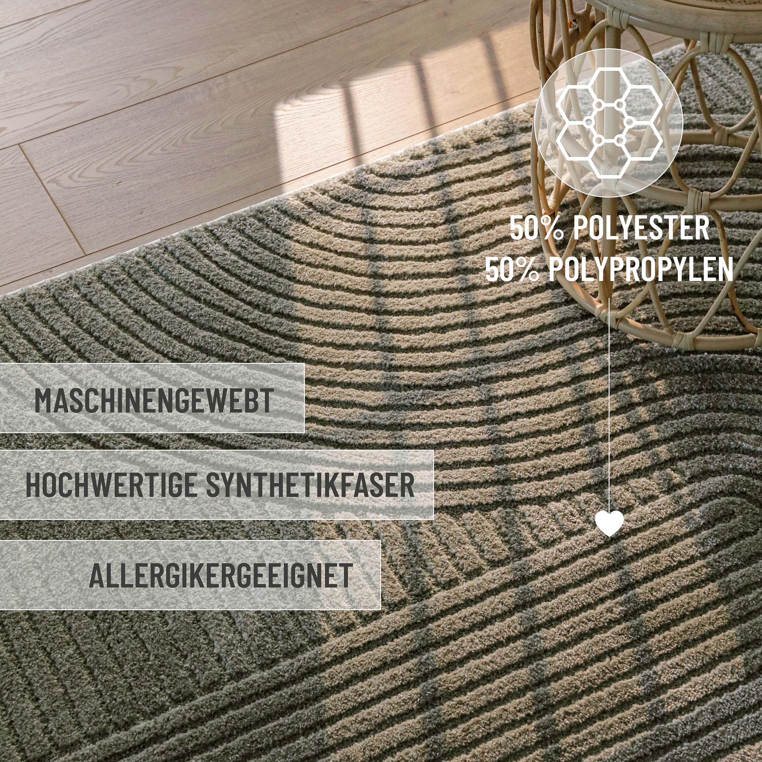 weconhome-kurzflorteppich-bolen-oliv-gr-n-3d-grafikmuster-jute-r-cken-14-mm-flor image 8