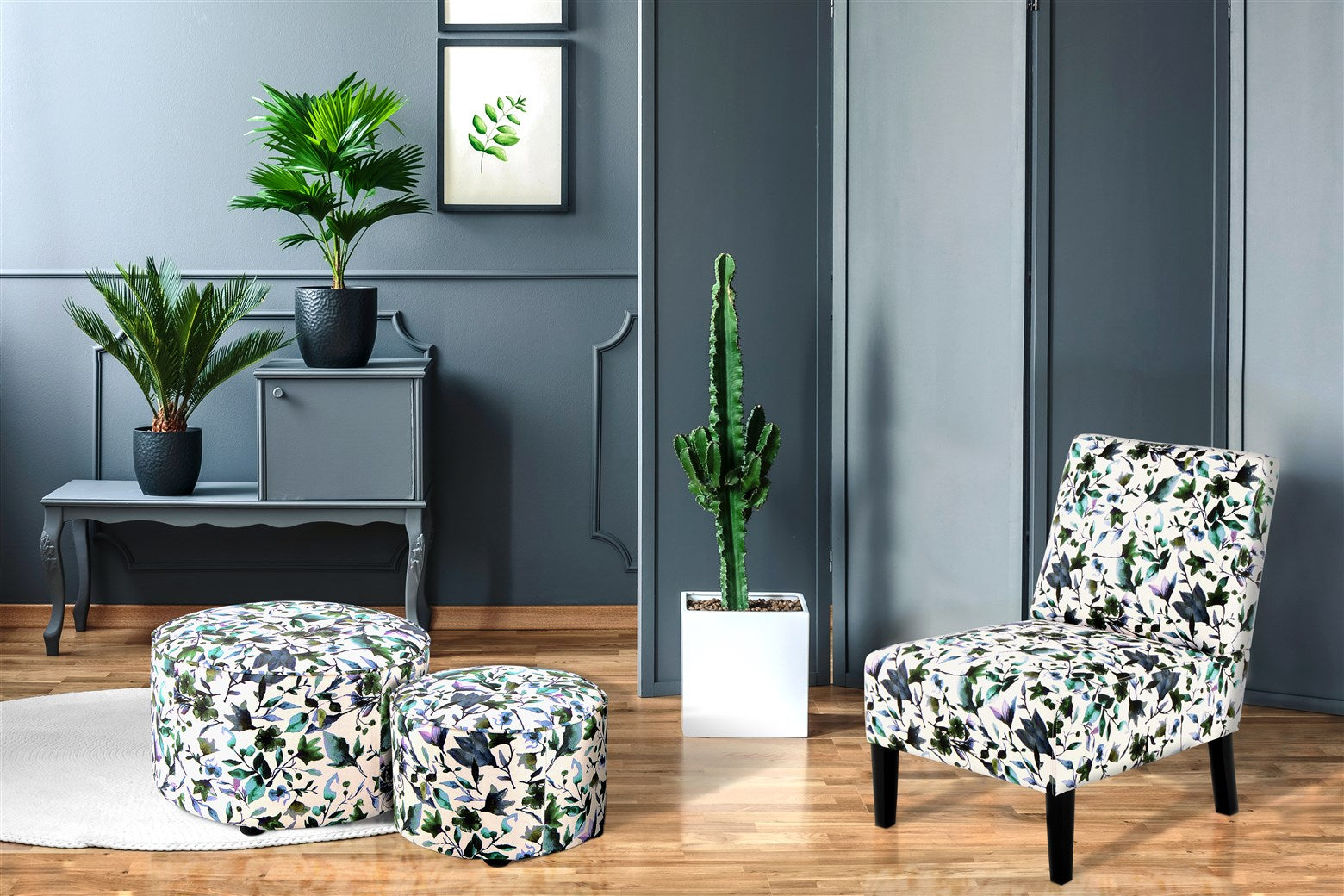 kayoom-indira-210-design-stuhl-gepolstert-hohe-r-ckenlehne-gemustert image 2