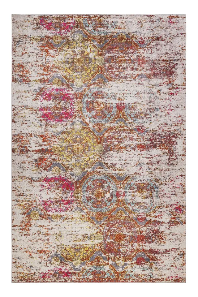 weconhome-focus-teppich-bunt-vintage-kurzflor-gewebt image 1