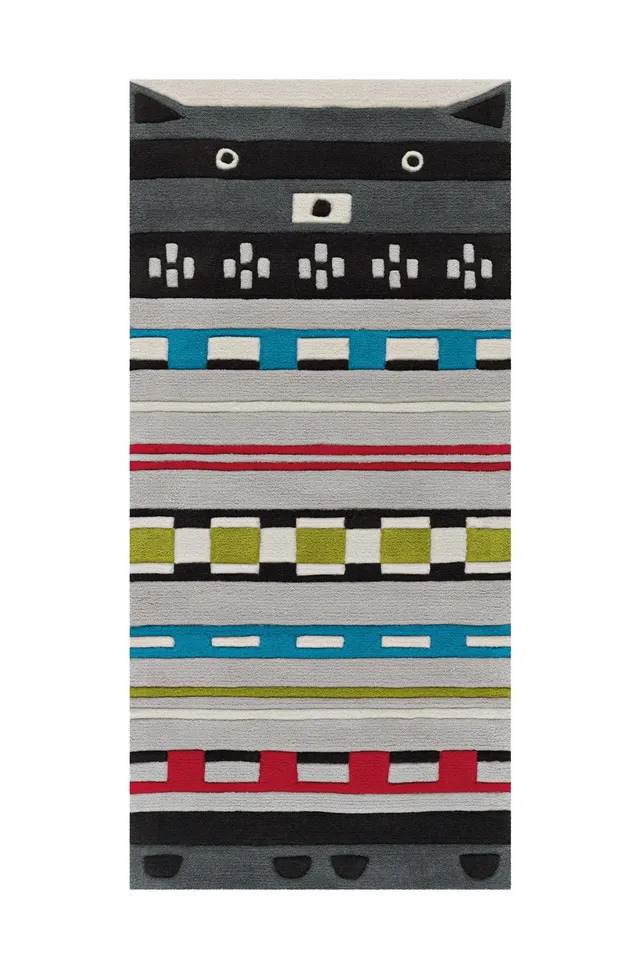 kayoom-joy-4174-bunter-motivteppich-aus-acryl-pflegeleicht image 1