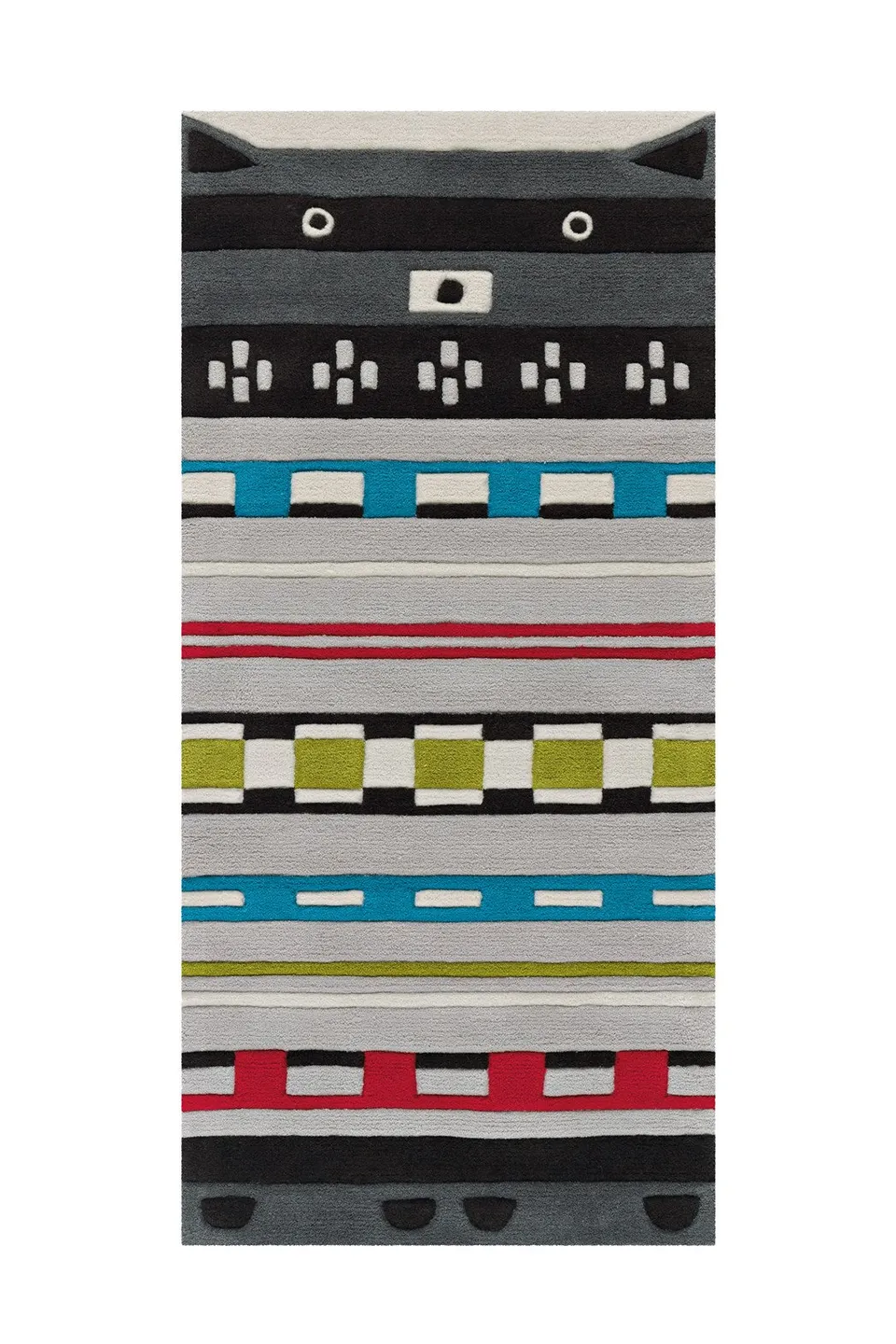 kayoom-joy-4174-bunter-motivteppich-aus-acryl-pflegeleicht image 1
