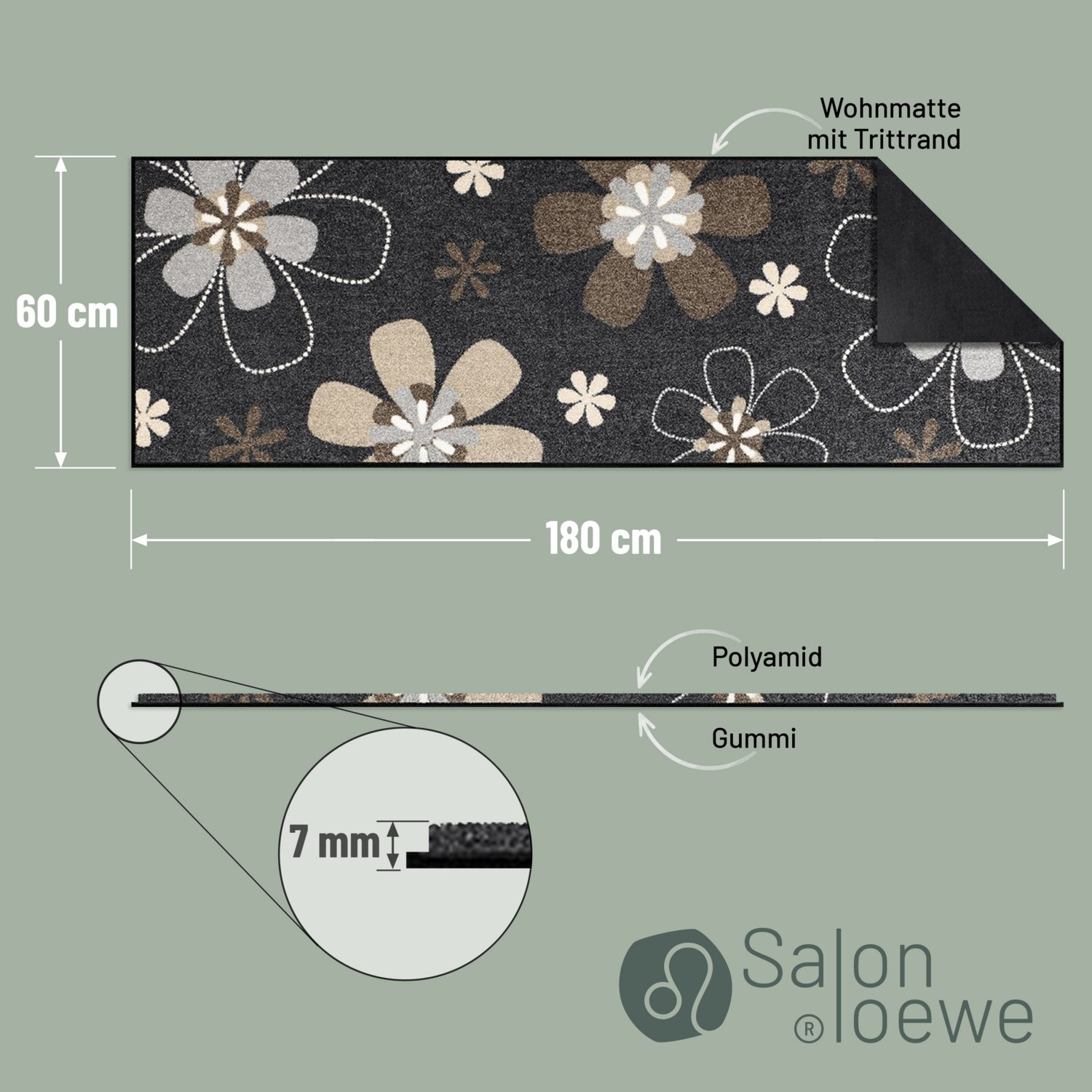 salonloewe-florentina-teppich-60-x-180-cm-floral-braun-beige image 4