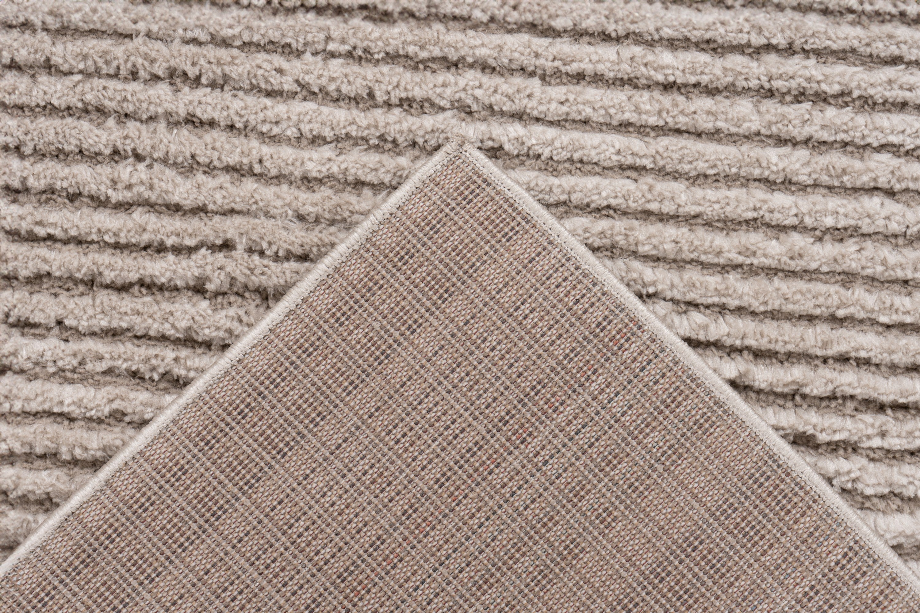 kayoom-prudence-125-kurzflorteppich-20-mm-florh-he-1000-g-m-polyester-beige-bis- image 5