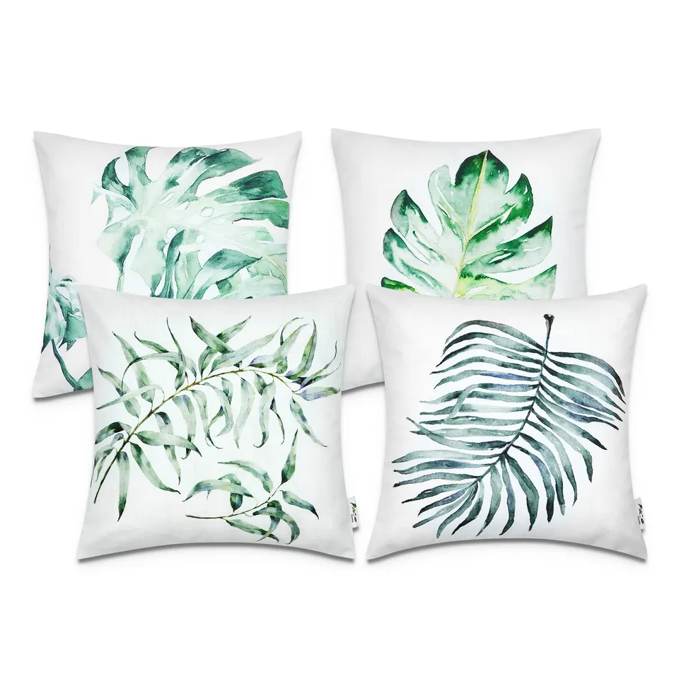 paco-home-kissenbezug-sofakissen-geometrisch-gr-n-4pcs-set image 1