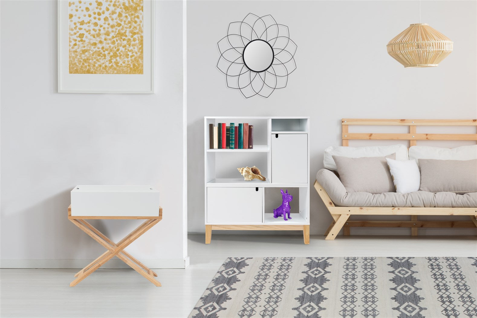 kayoom-schr-nkchen-valerie-410-wei-natural-mdf-kautschukholz-56x34x58-cm image 2