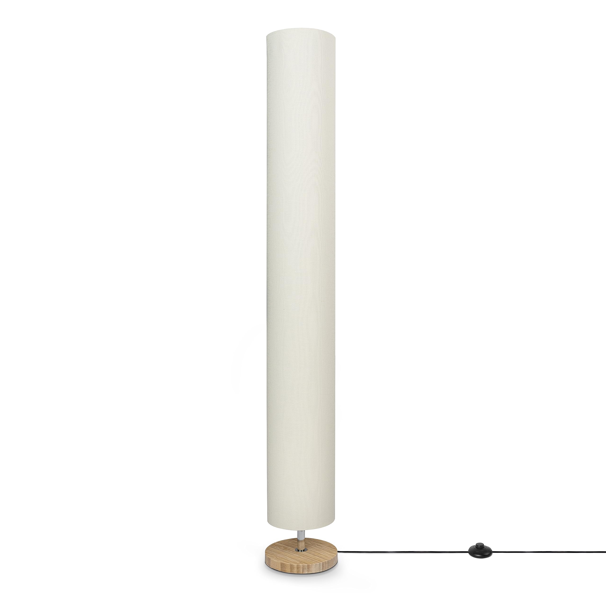 paco-home-stehleuchte-stoffschirm-e27-bambus-bodenlampe-uni image 1