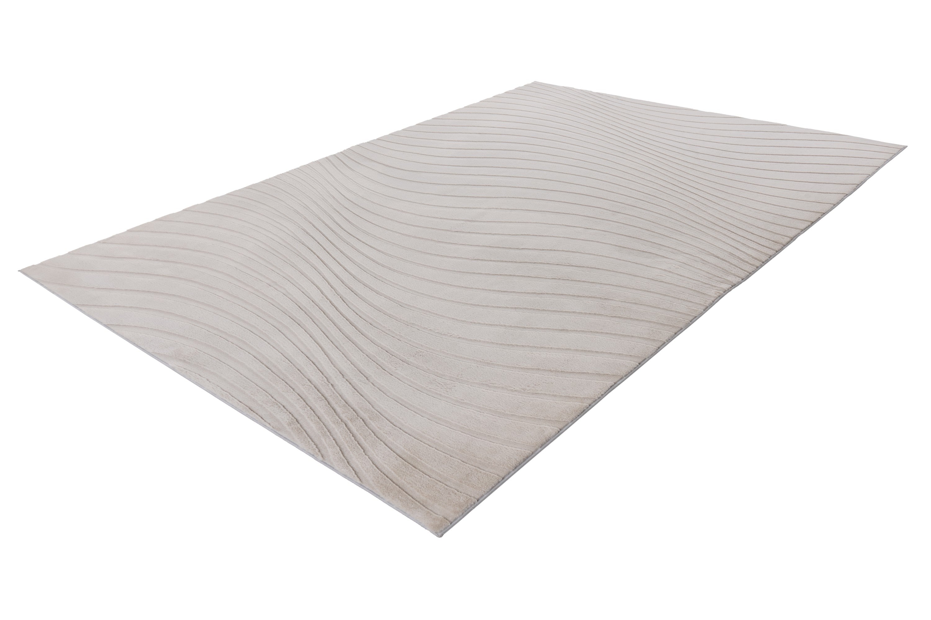 kayoom-earth-125-kurzflorteppich-12-mm-florh-he-1500-g-m-polyester-helltaupe-4-g image 2