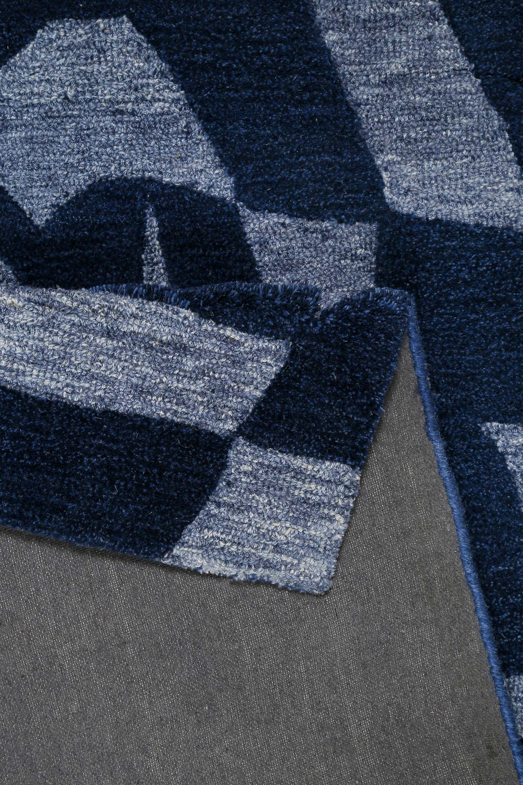 weconhome-ocean-state-kurzflorteppich-blau-meliert-handgetuftet-schurwolle-polye image 4