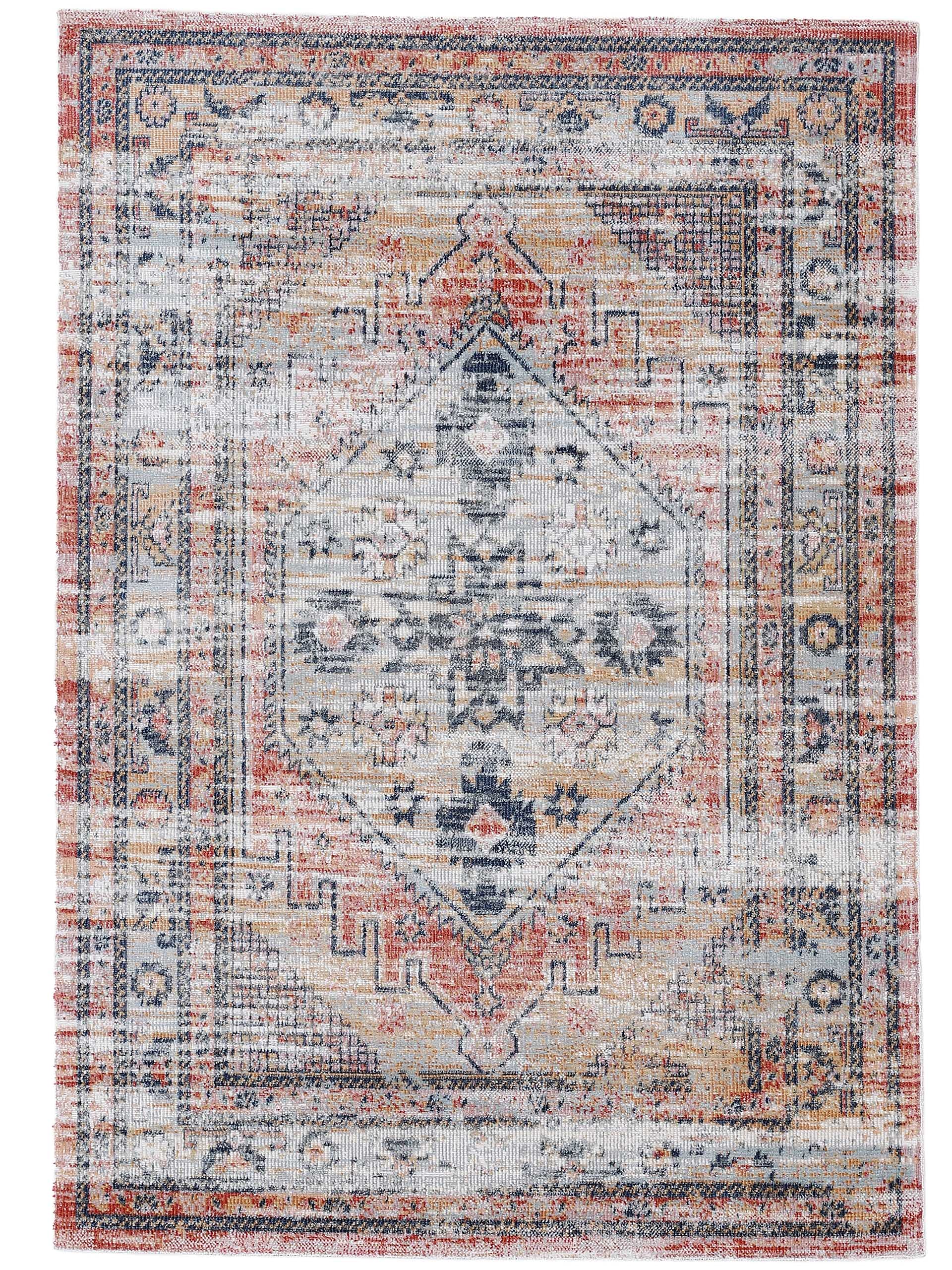 carpetfine-flachgewebeteppich-omen-orange-80x150-cm-moderner-vintage-teppich-f-r image 1