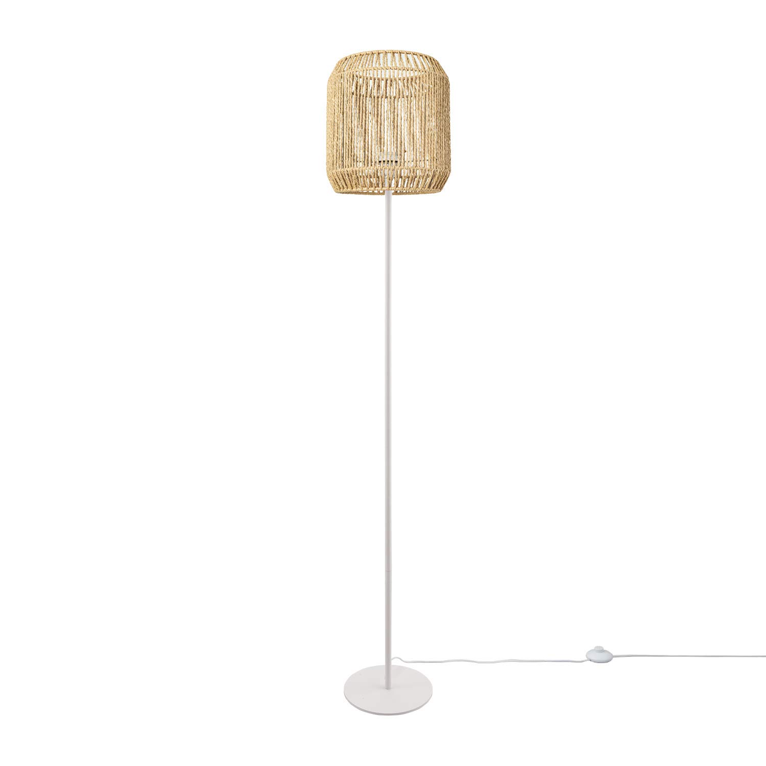 paco-home-volta-stehleuchte-rattan-optik-wei-natur-28-cm-e27 image 1
