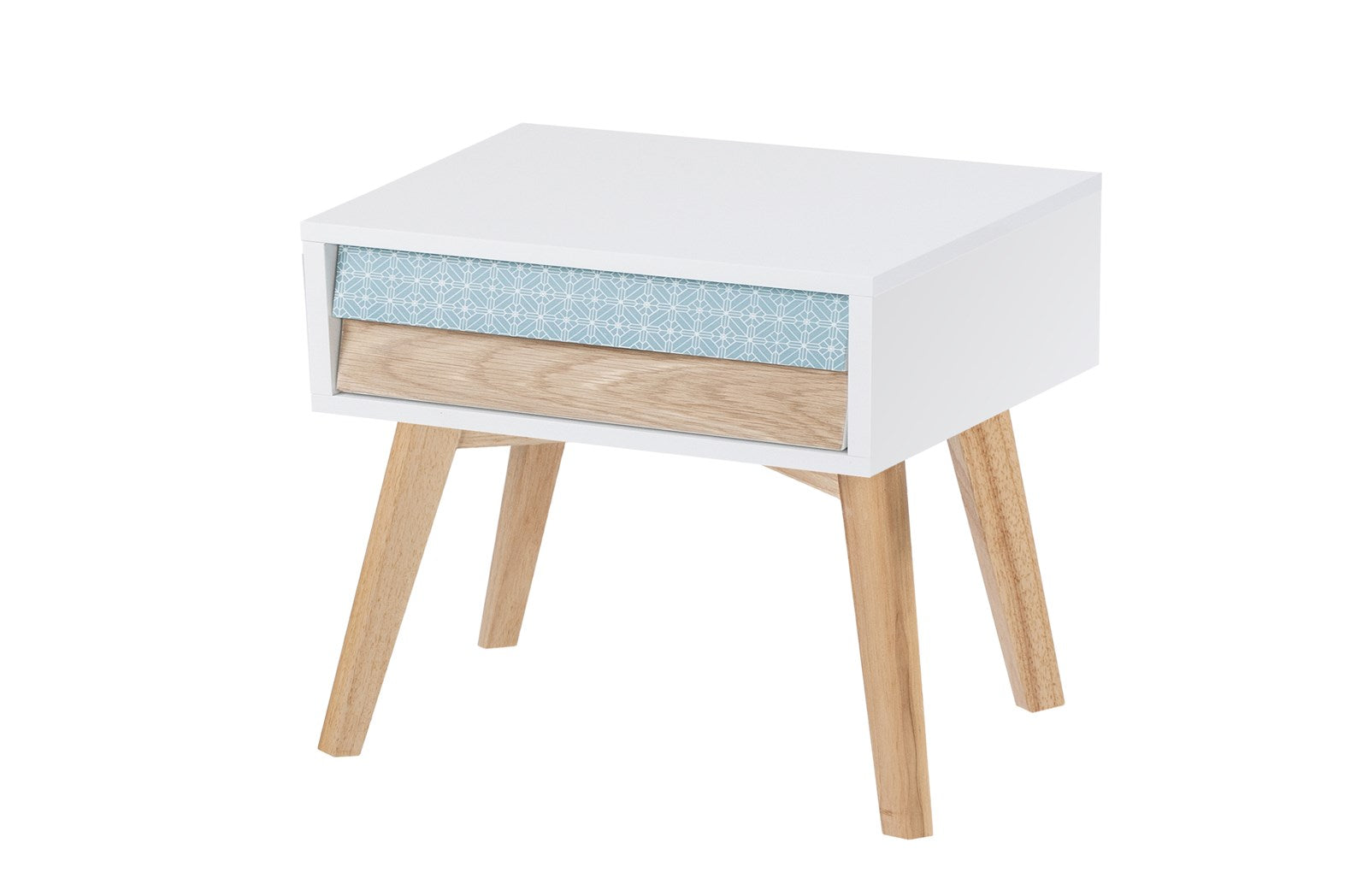 kayoom-nachttisch-hailey-wei-blau-holz-skandinavischer-beistelltisch-mit-schubla image 1