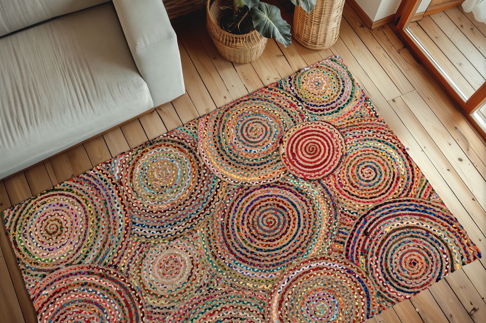 kayoom-tulum-356-teppich-handgeknotet-100-baumwolle-6-mm-kurzflor-2400-g-m image 4