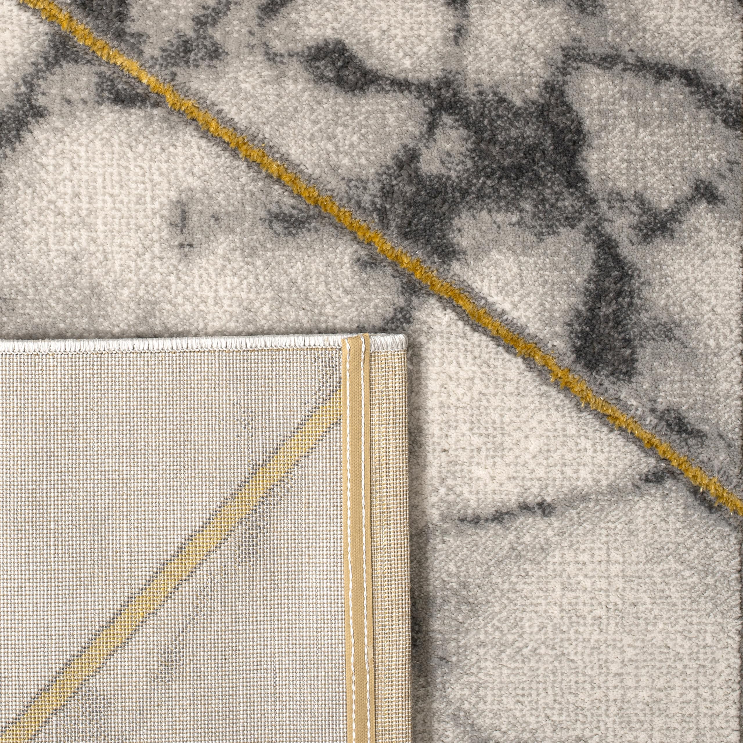 paco-home-brilliance-wohnzimmer-teppich-80x150-cm-gold-4-marmor-optik-kurzflor image 4