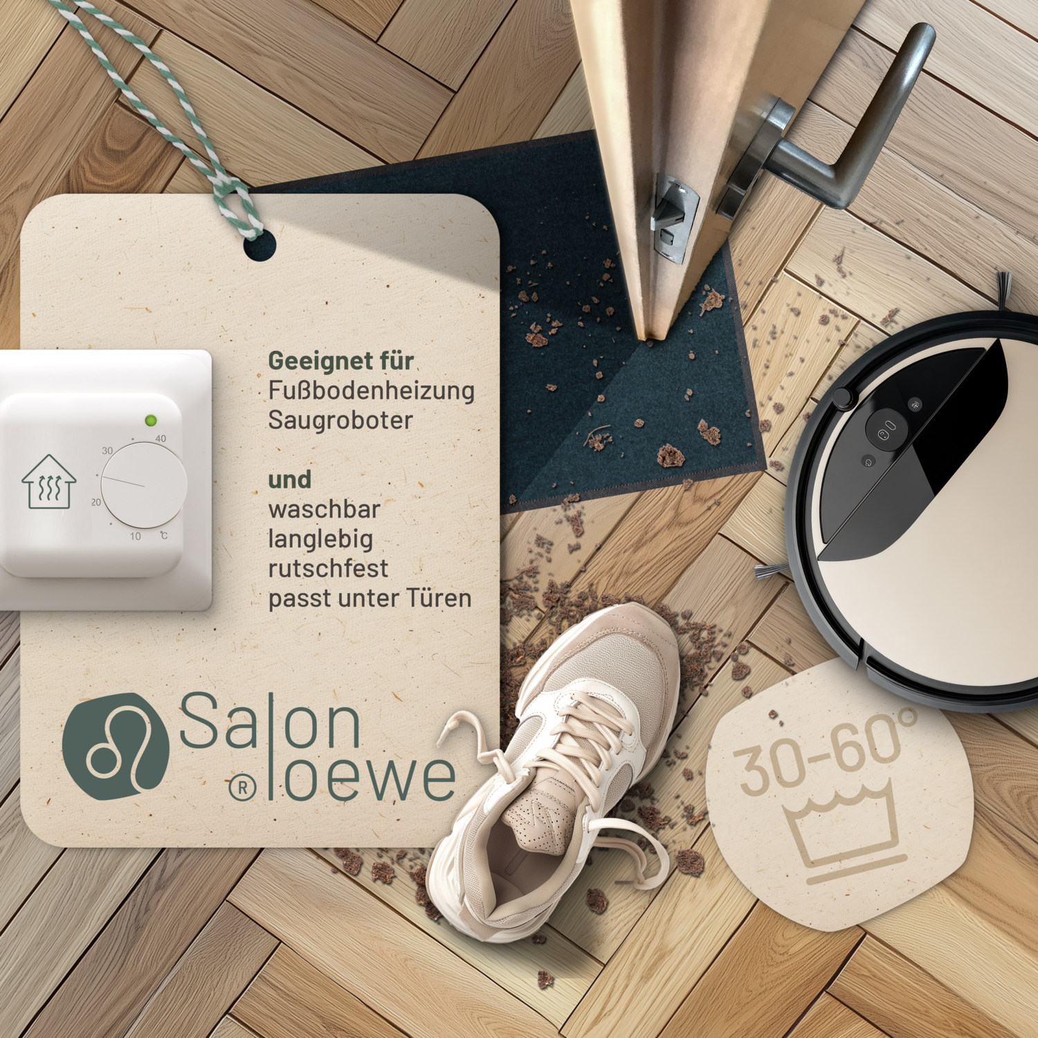 salonloewe-blaupetrol-halbrund-40-x-60-cm-melierte-schmutzfangmatte-mit-gummir-c image 2