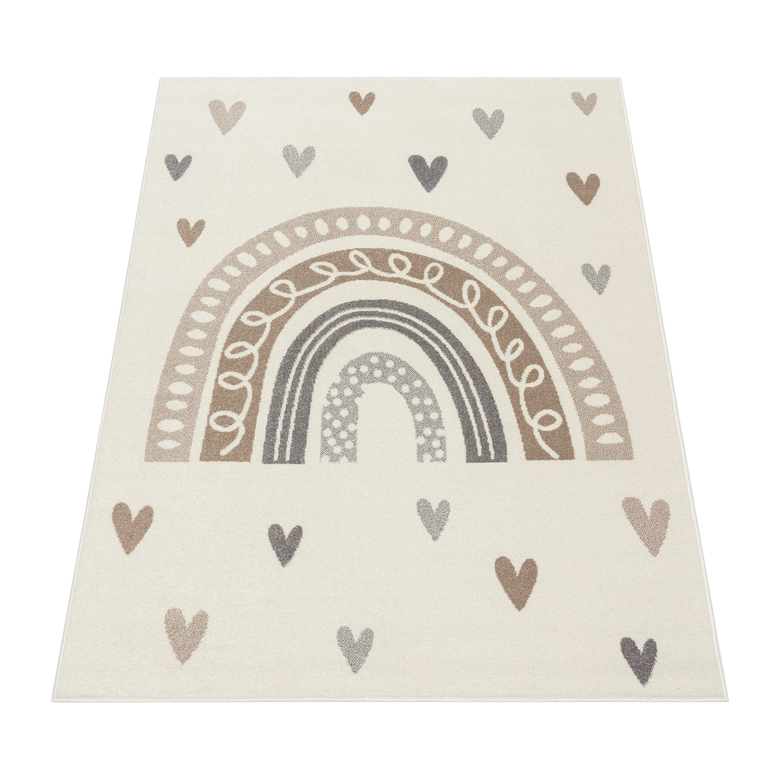 paco-home-kinderteppich-beige-120x160-cm-kurzflor image 5