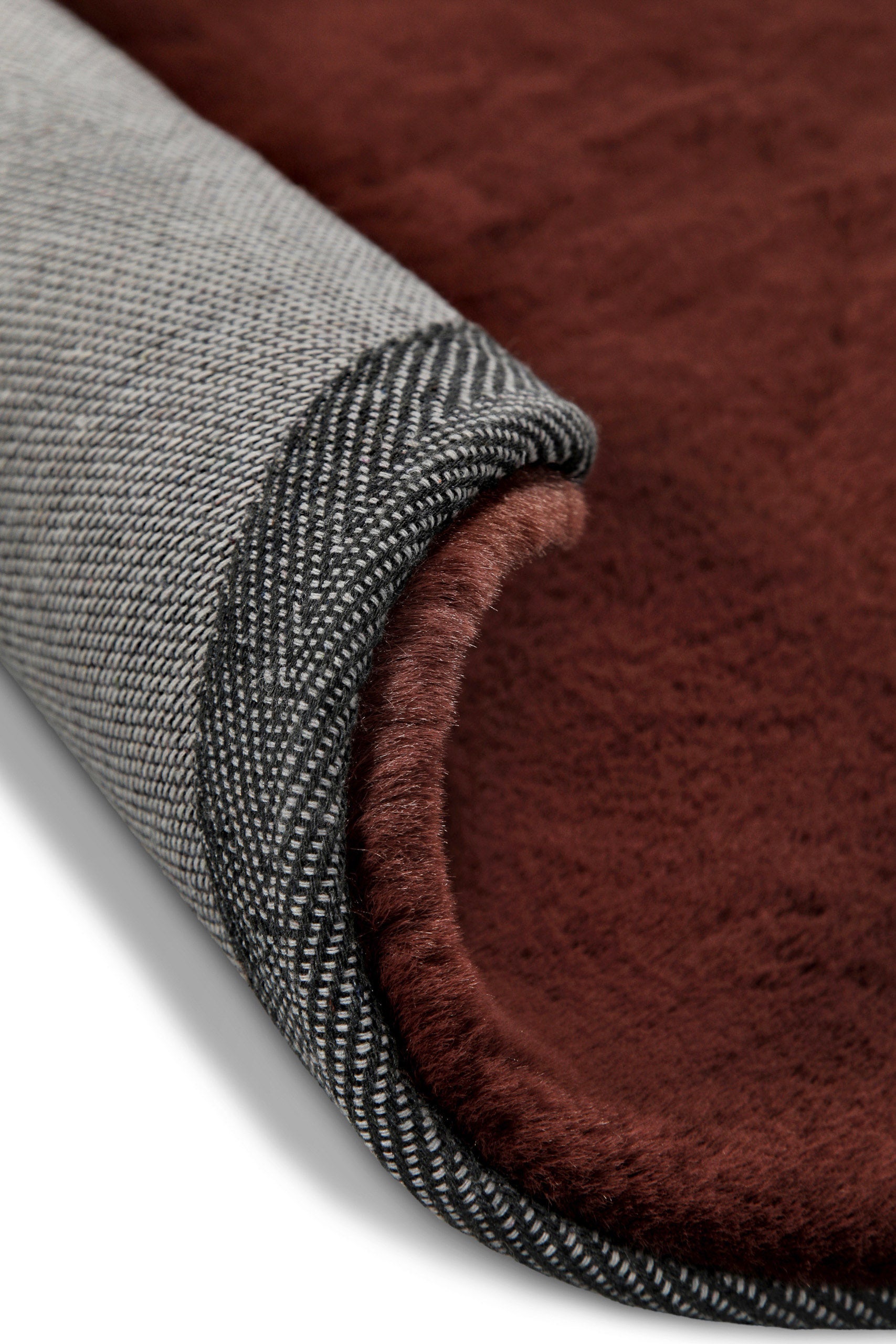 weconhome-basics-kunstfell-teppich-anna-rund-bordeaux image 7