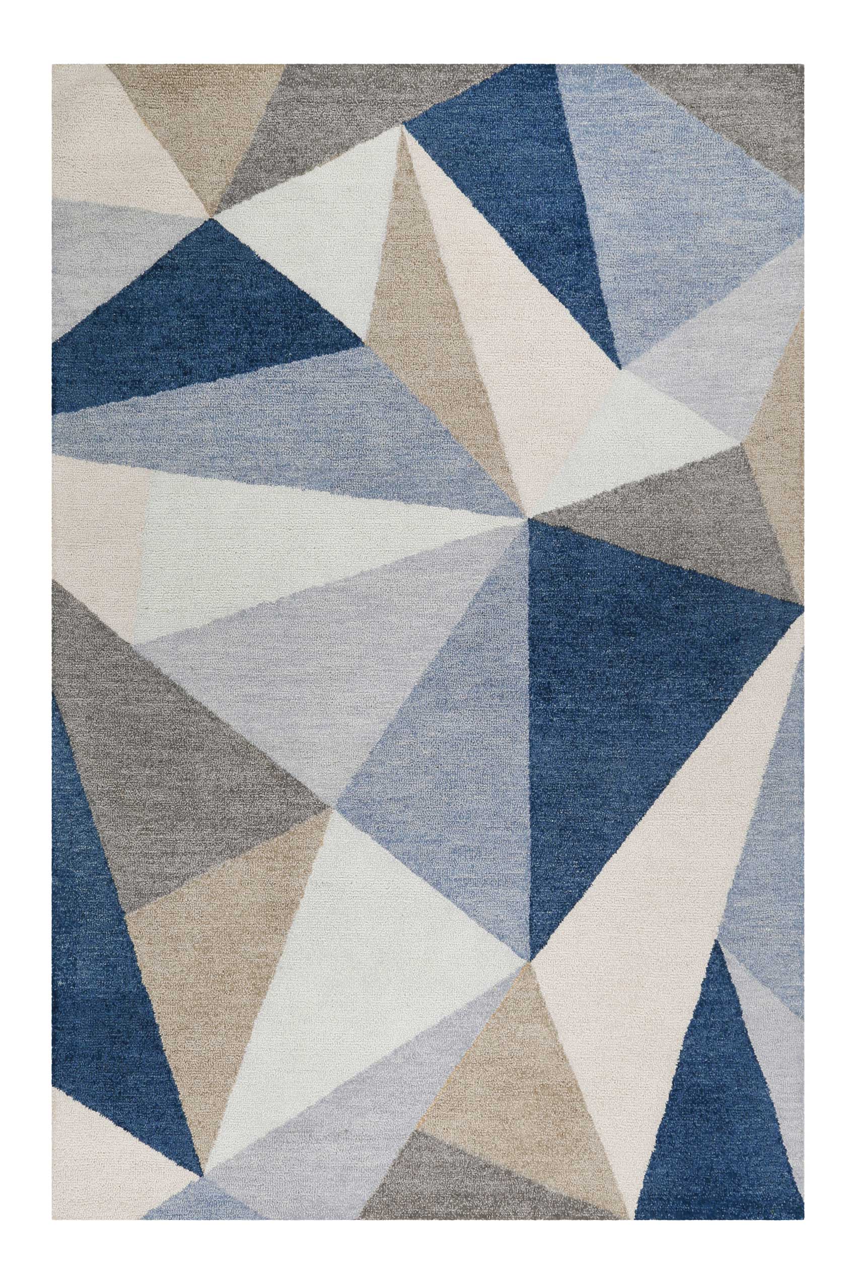 weconhome-kurzflorteppich-next-time-2-0-blau-geometrisches-design-goodweave-sieg image 1