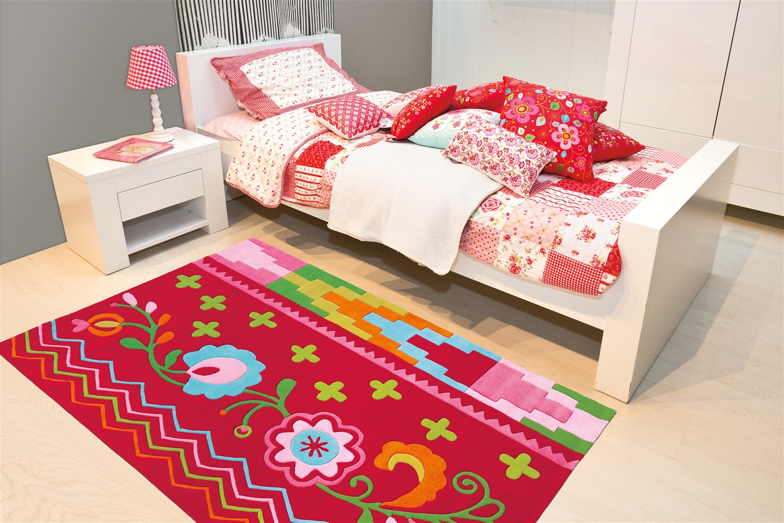 kayoom-sam-4144-kurzflorteppich-handgetufteter-farbenfroher-teppich-f-r-flur-und image 2