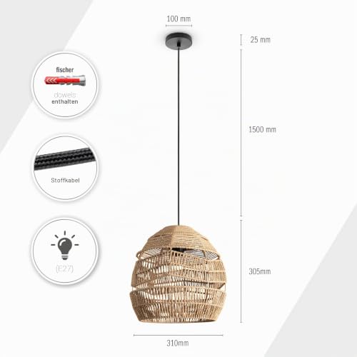 paco-home-pendelleuchte-boho-rattan-typ-4-natur-31-cm-e27 image 7