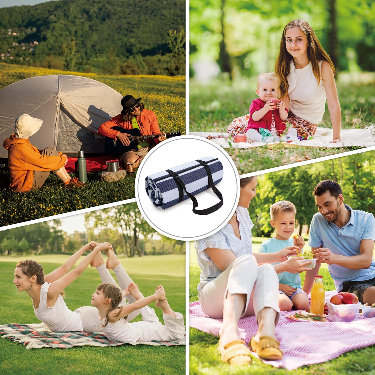 paco-home-picknickdecke-wasserdicht-blau-wei-2-200x200-cm image 2