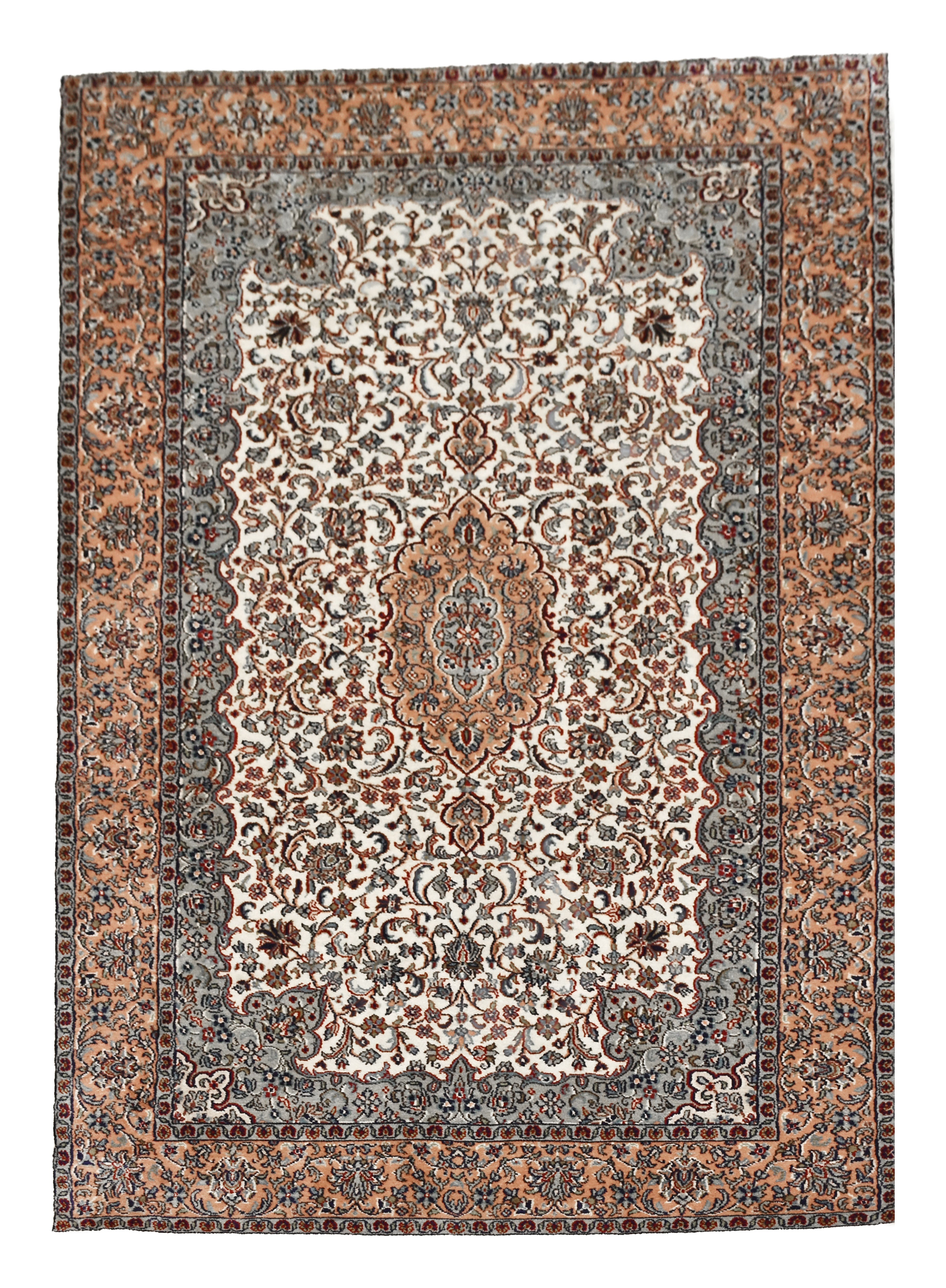 kayoom-kashan-12344-multi-hochflor-teppich-95x154-cm-orient-design-handgewebt image 1