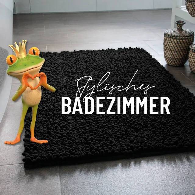 weconhome-basics-benno-badteppich-schwarz-chenille image 1