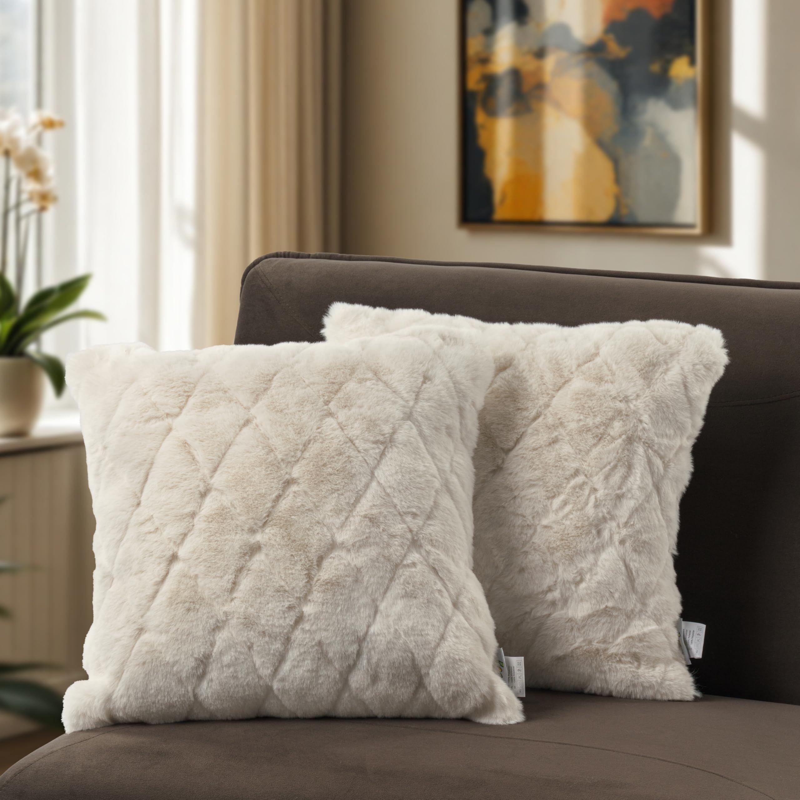 paco-home-kissenbezug-2er-set-boho-rauten-creme image 1