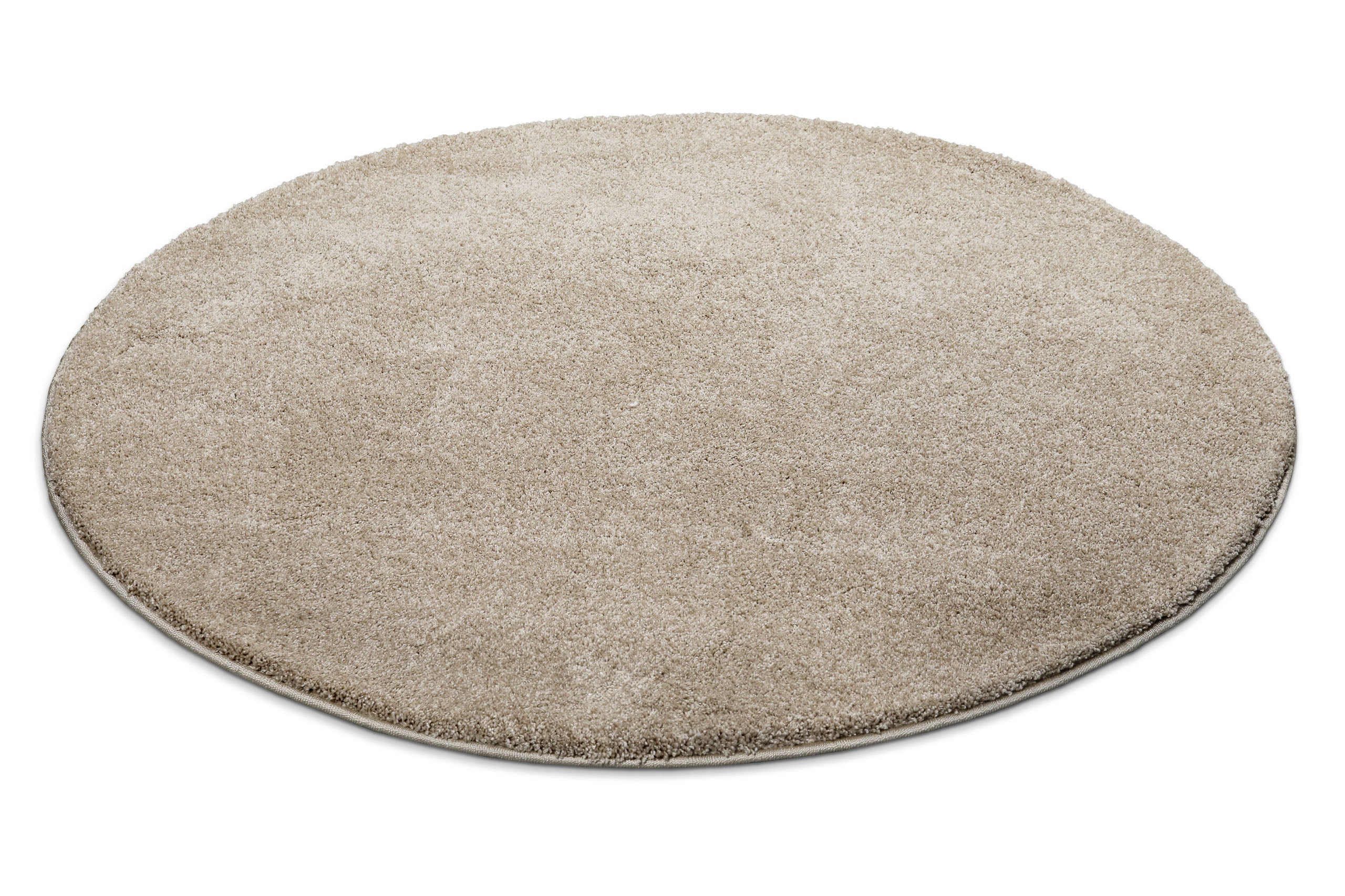 weconhome-basics-kurzflorteppich-nova-rund-sand-beige-maschinell-gewebt-syntheti image 3